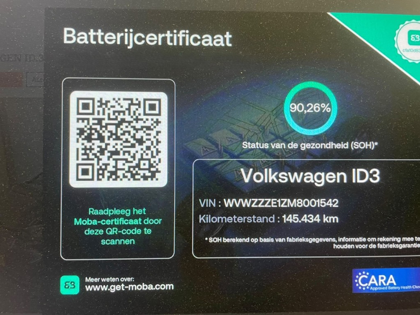 Foto van Volkswagen Id.3 Pro 107 KW