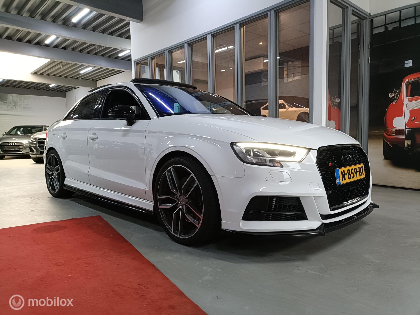 Audi S3 Limousine 2.0 TFSI S3 Quattro  PANORAMA VIRTUAL  S-TRONIC CRUISE STOELVERW.  LEER 2017 - voorkant