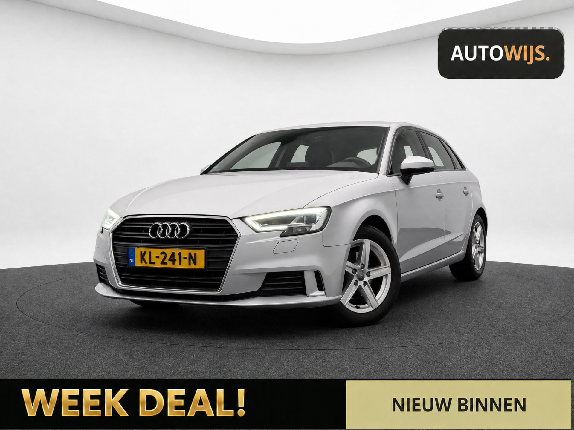 Audi A3 Sportback 1.0 TFSI Sport Lease Edition|AUT|NL AUT|LED|TREKHAAK|NAVI 2016 - voorkant