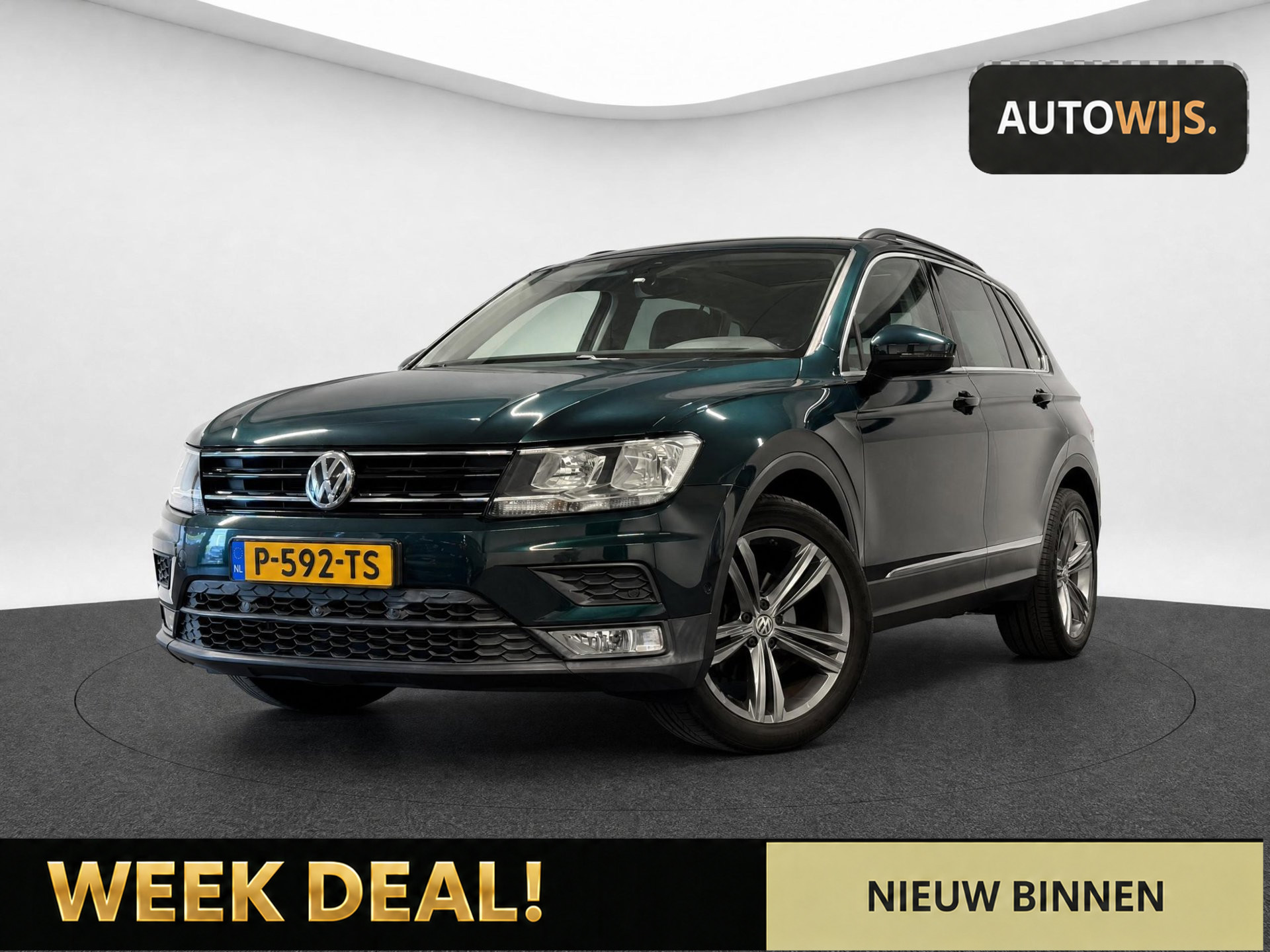 Volkswagen Tiguan 1.4 TSI ACT Comfortline Business|LEDER|PANO|MEMORY|DIGIDASH 2017 - voorkant