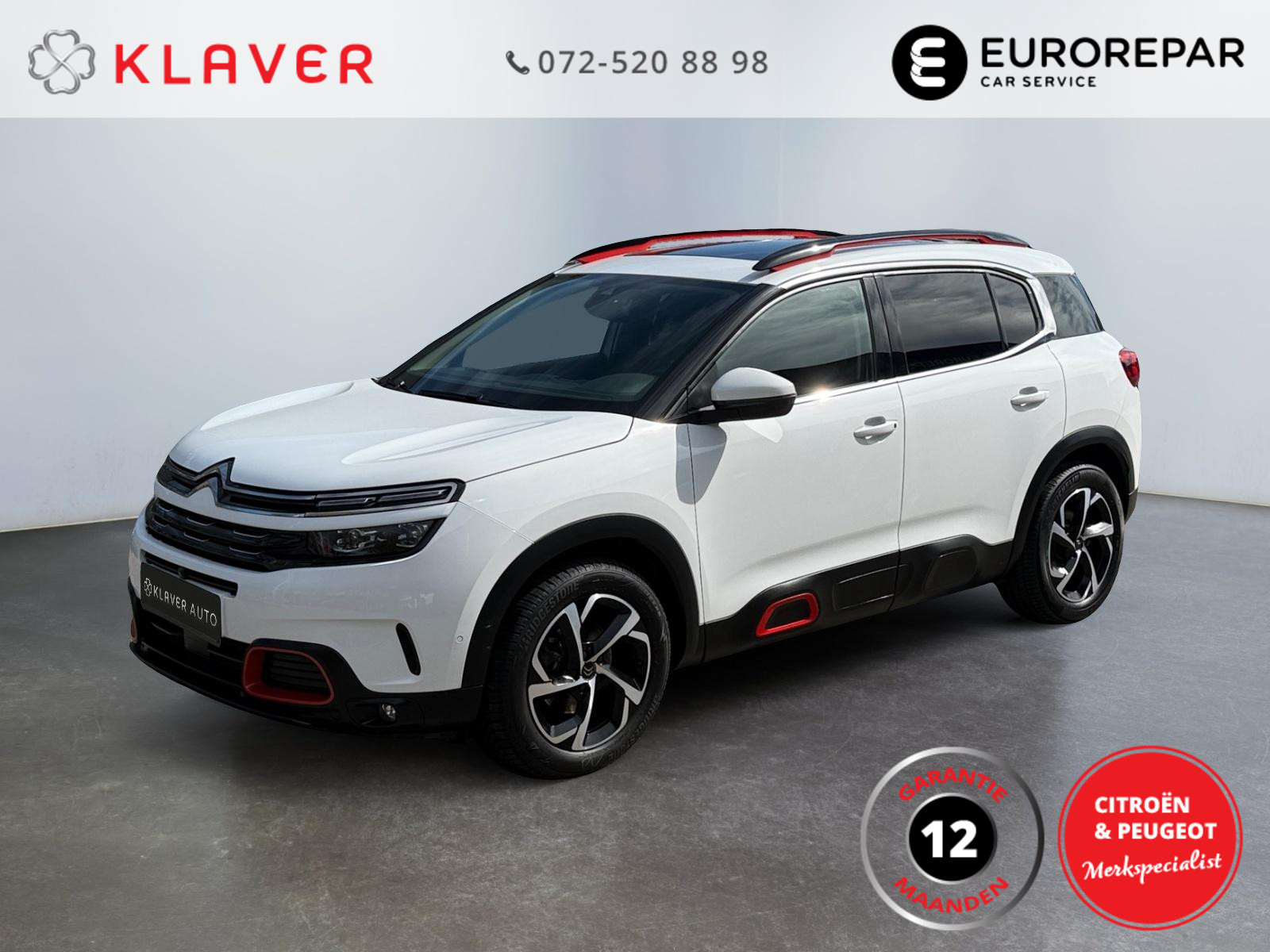 Citroen C5 Aircross 180PK Shine Automaat | Pano | Camera | 1500KG | Trekhaak 2019 - voorkant