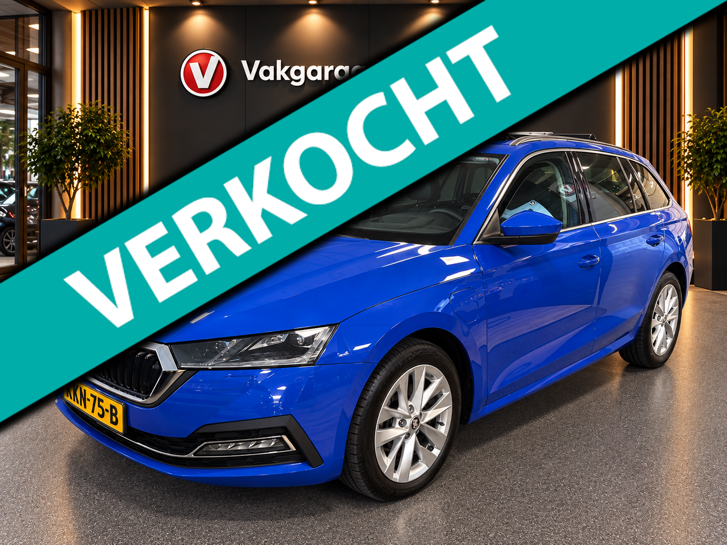 Skoda Octavia Combi 1.4 TSI iV PHEV style Business / panoramadak / stoel + stuur verwarming / 2022 - voorkant