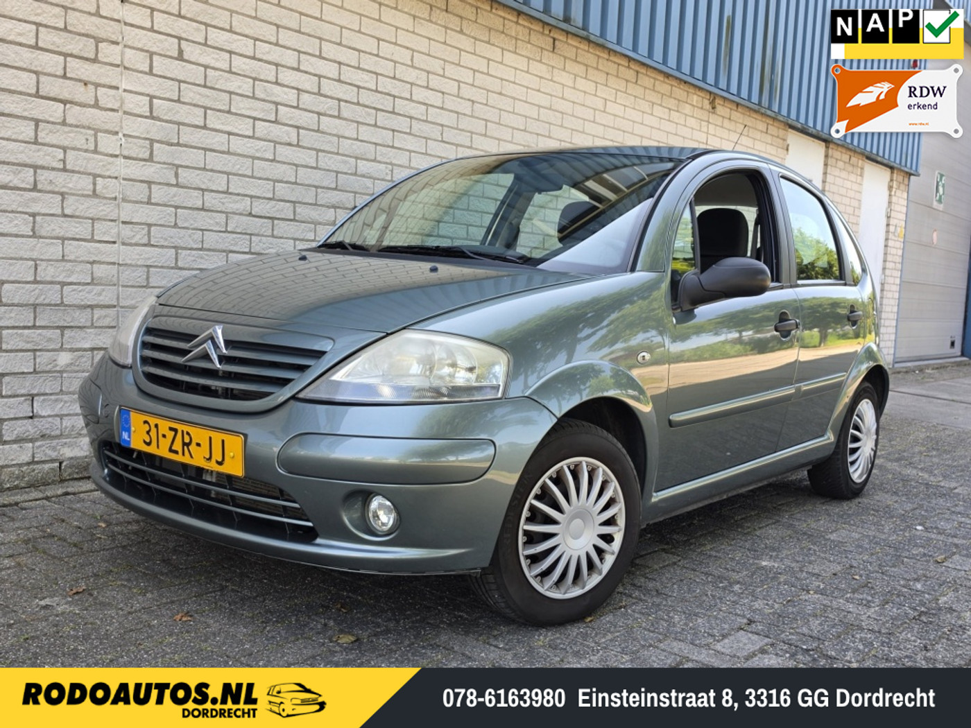 Citroen C3 1.4i-16V Ambiance 5D Airco APK 04-27 ✅ 2008 - voorkant