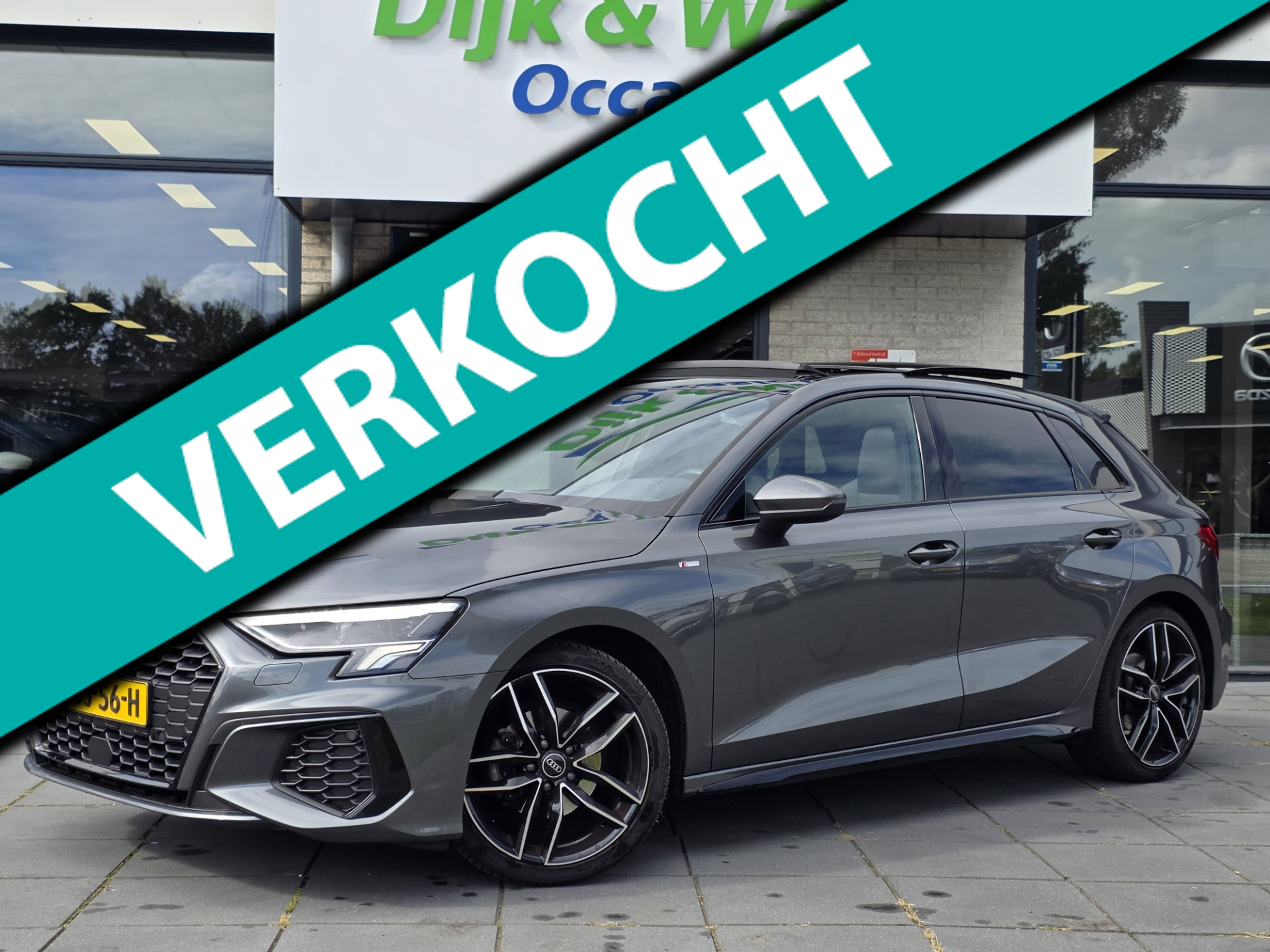 Audi A3 Sportback 35 TFSI S edition – 3x S line – Panoramadak – ACC – Virtual Cockpit – 2024 - voorkant