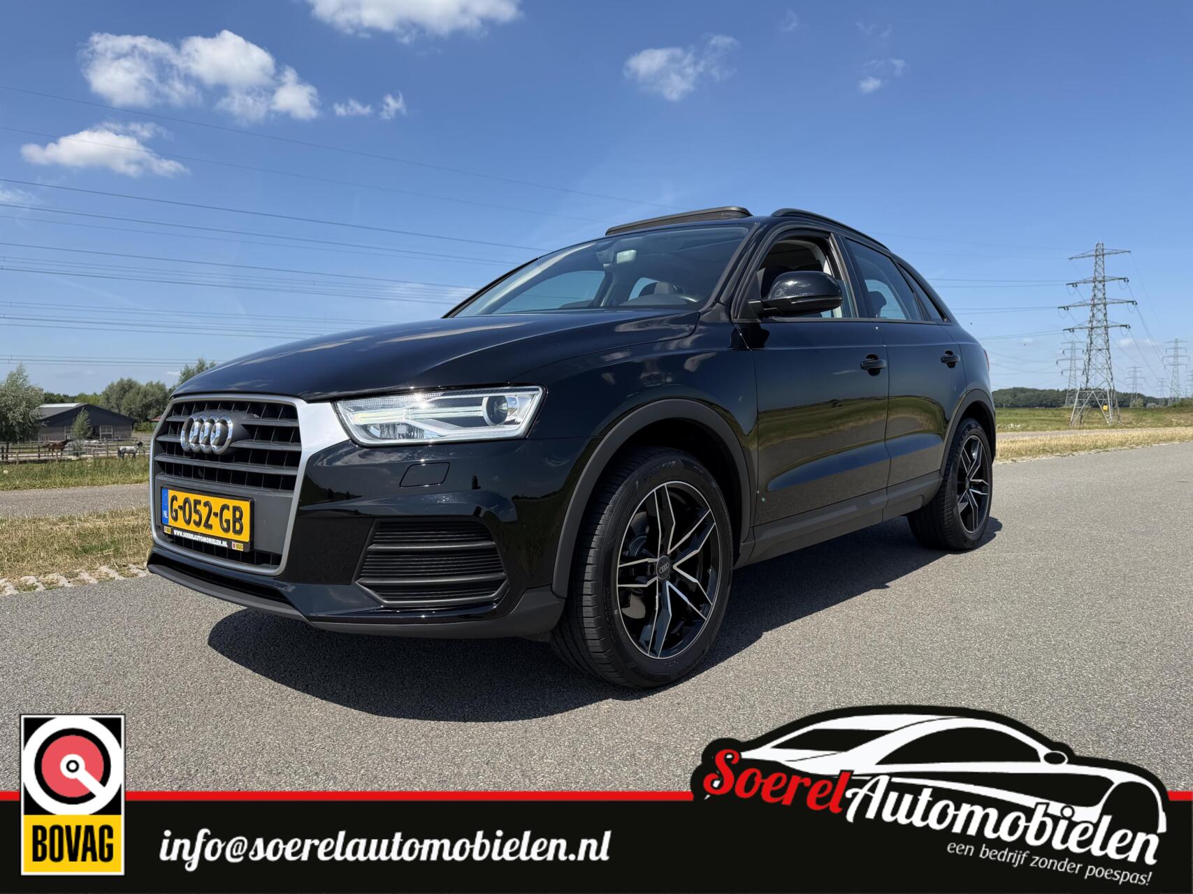 Audi Q3 1.4 TFSI CoD Adrenalin, pano, 18 inch, airco 2016 - voorkant