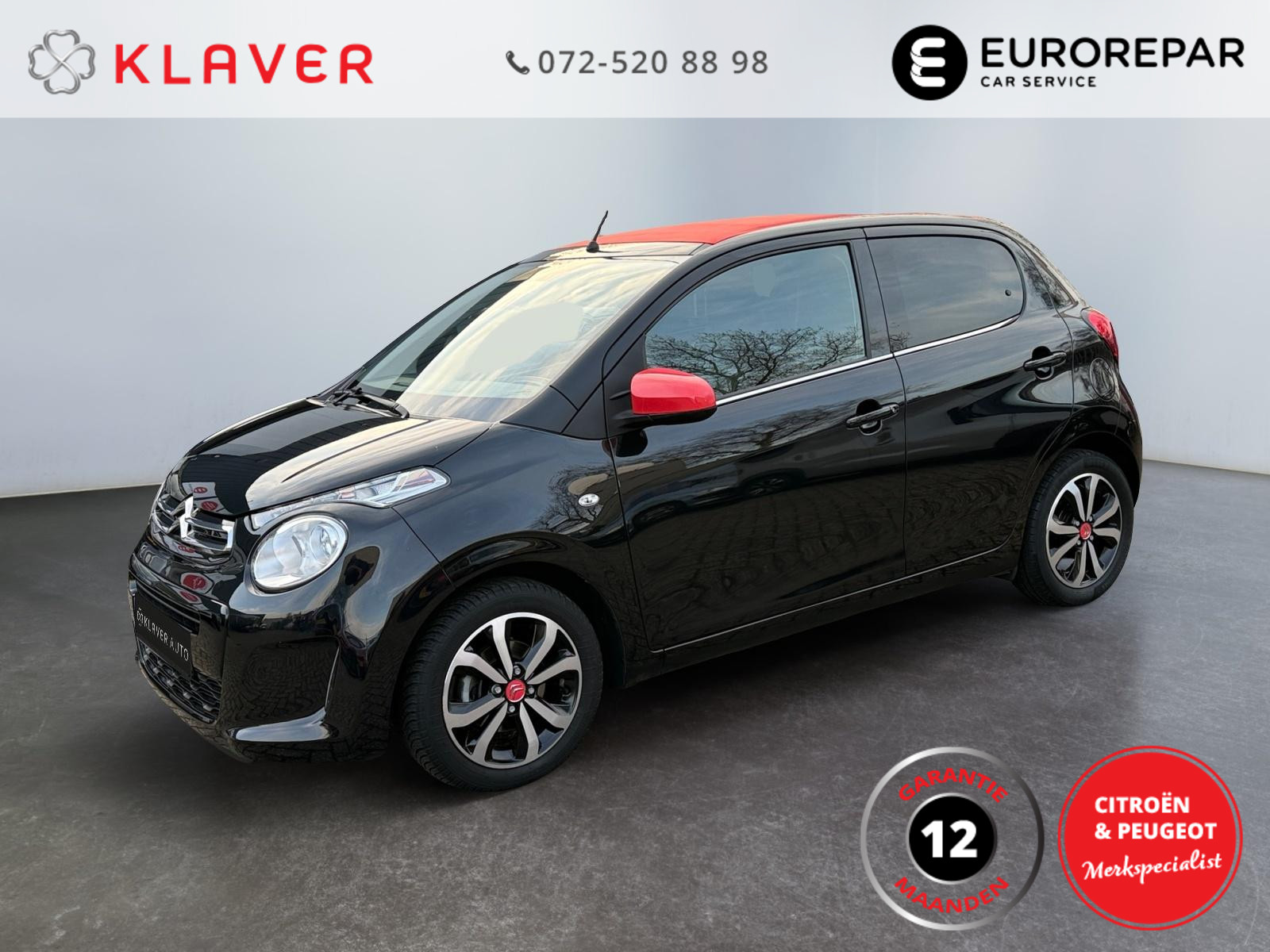 Citroen C1 1.0 VTi AirScape Shine | Camera | Leder | Clima 2019 - voorkant