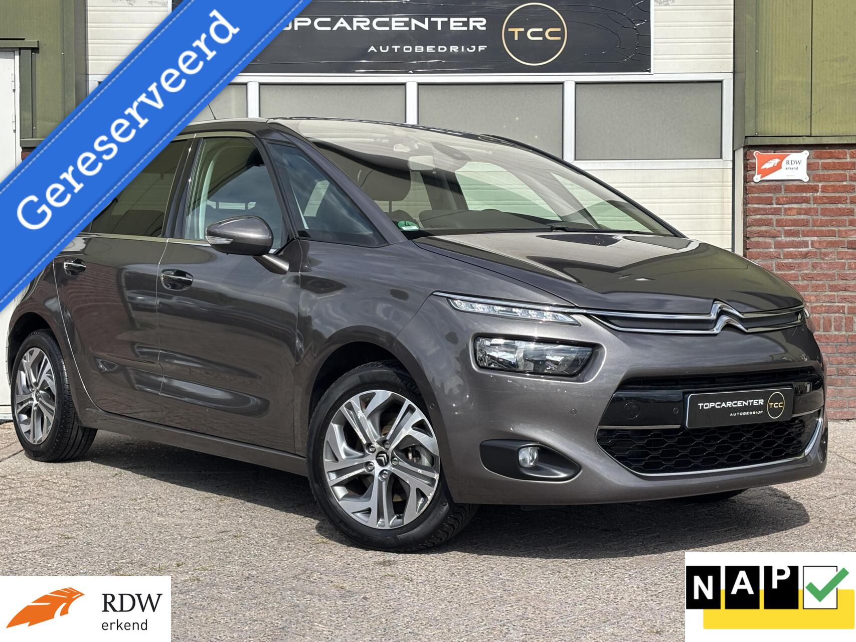 Citroen C4 Picasso 1.6 Intensive/AUT/TREKH/PARKS/NAVI/APK/NAP 2015 - voorkant