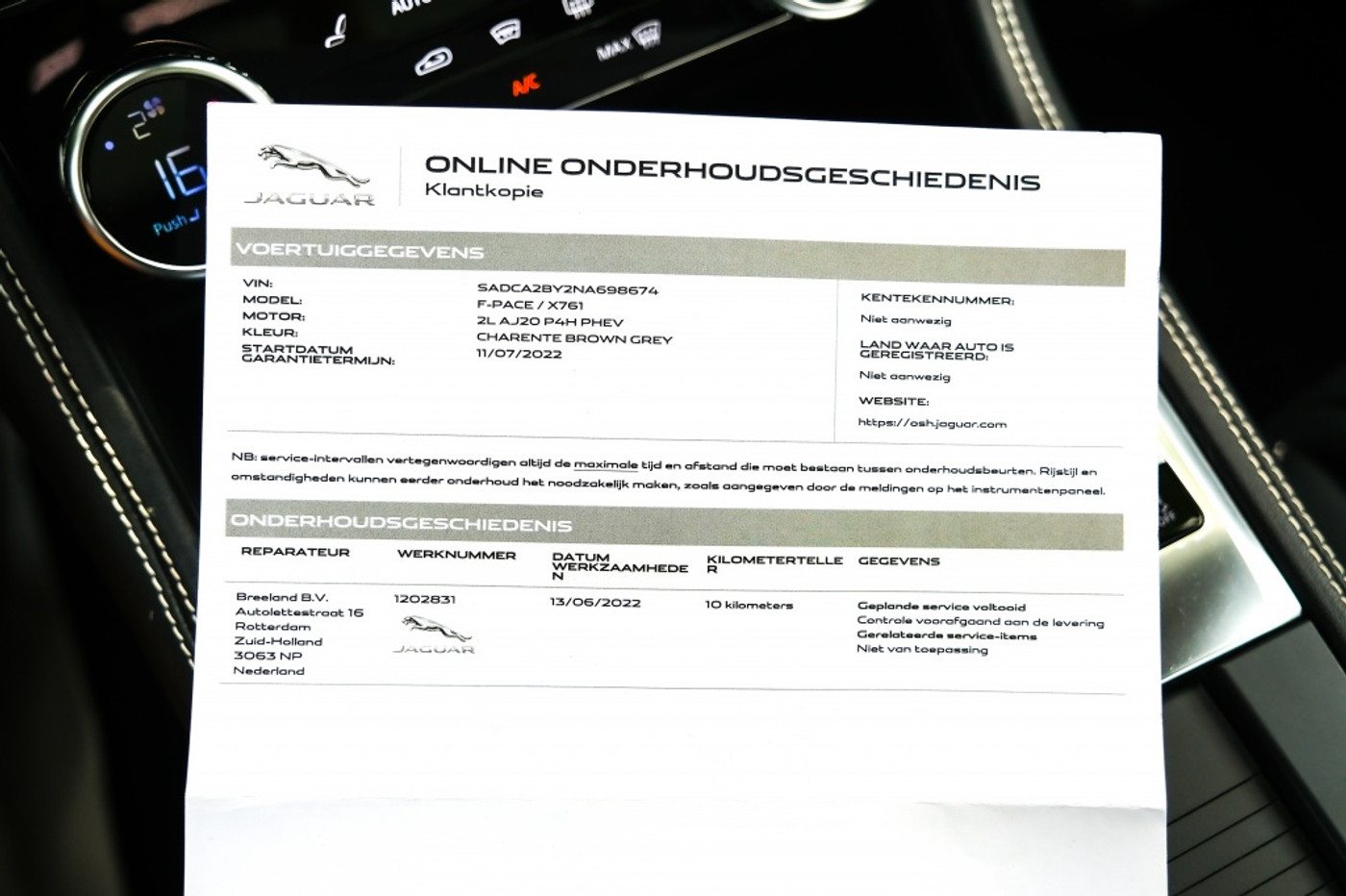 Foto van Jaguar Jaguar F-pace
