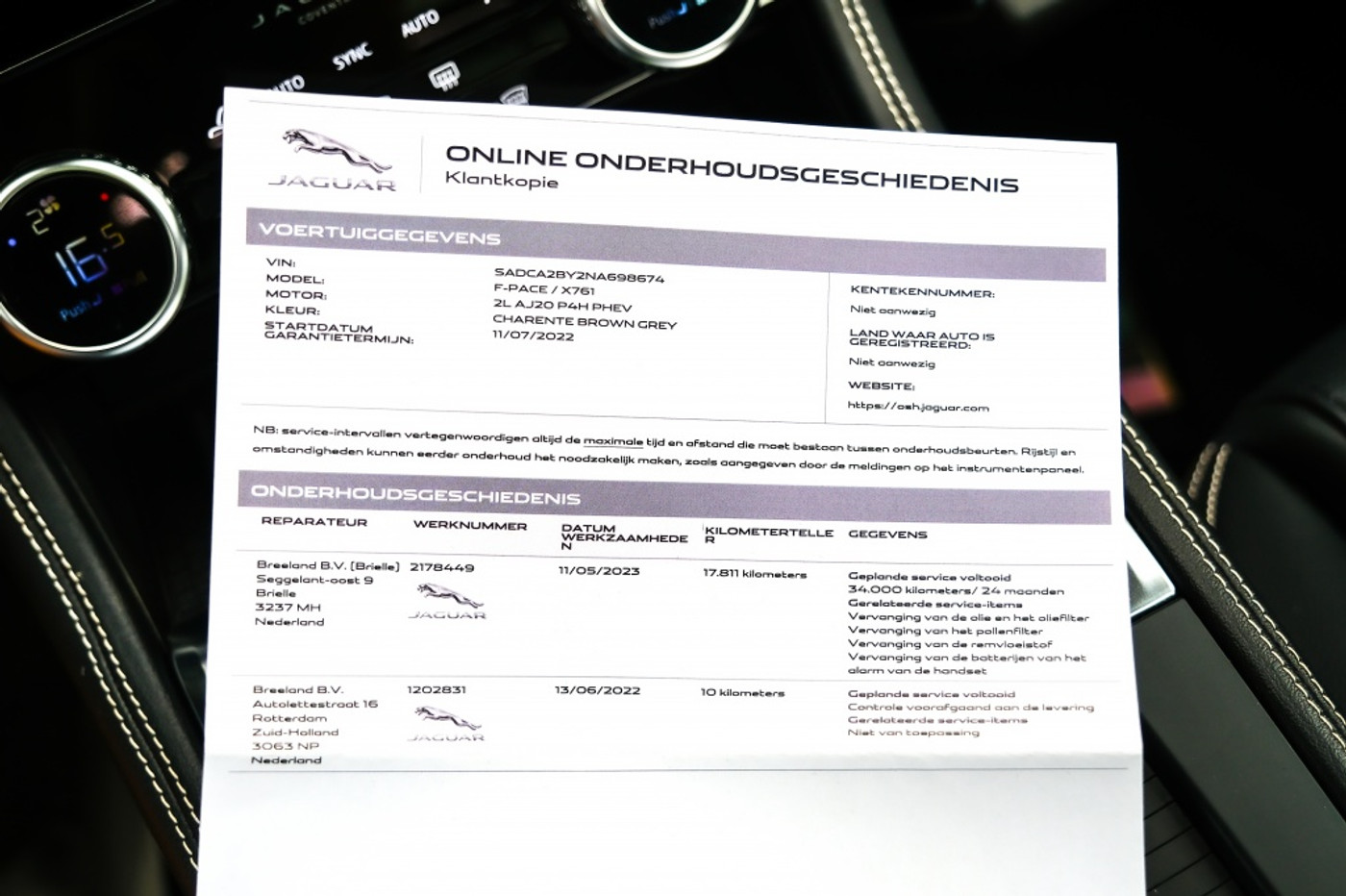 Foto van Jaguar Jaguar F-pace