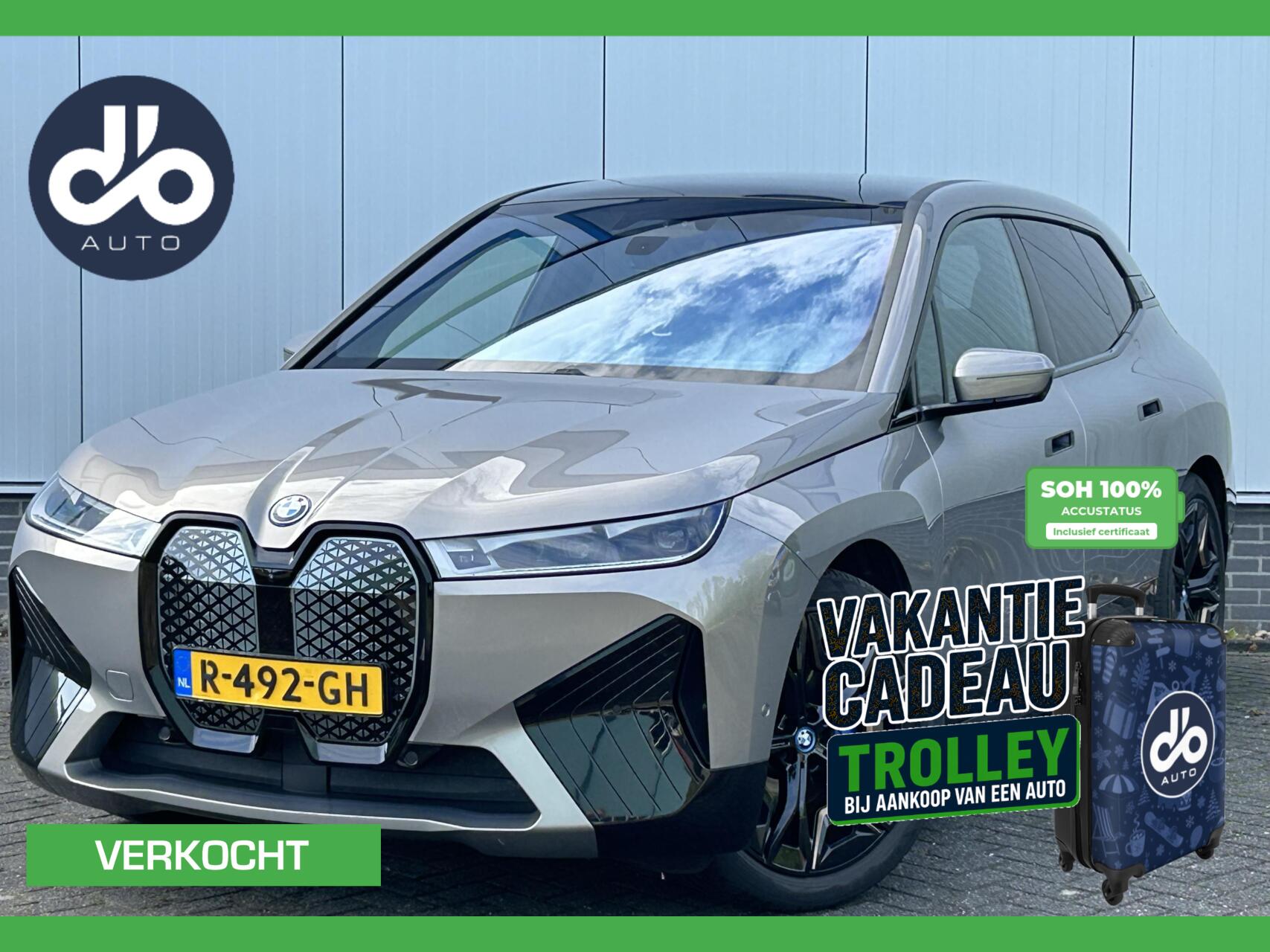 BMW Ix Xdrive40 xDrive40 Excellence SOH 100% I TREKHAAK I LASERLIGHT I FULL OPTIONS I ORG.NL + NAP + INCL BTW 2022 - voorkant
