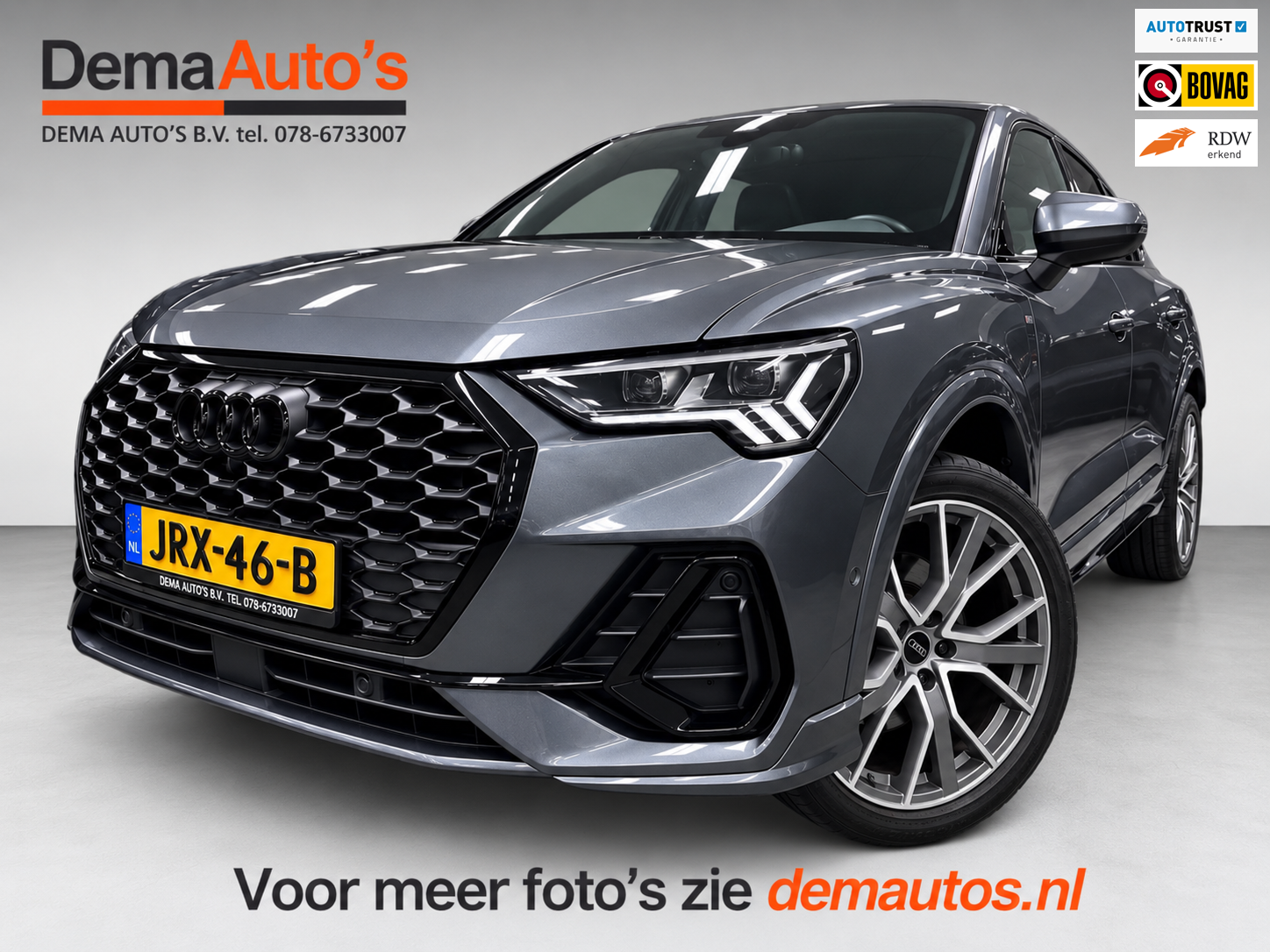 Audi Q3 Sportback E-tron 45 TFSI e 3XS-LINE 20'' SOH-TEST/BLACK-LINE/SFEERVERL/NAVI/DAB/CARPLAY/V-COCKPIT/CAM/KEY-LESS/// 2021 - voorkant