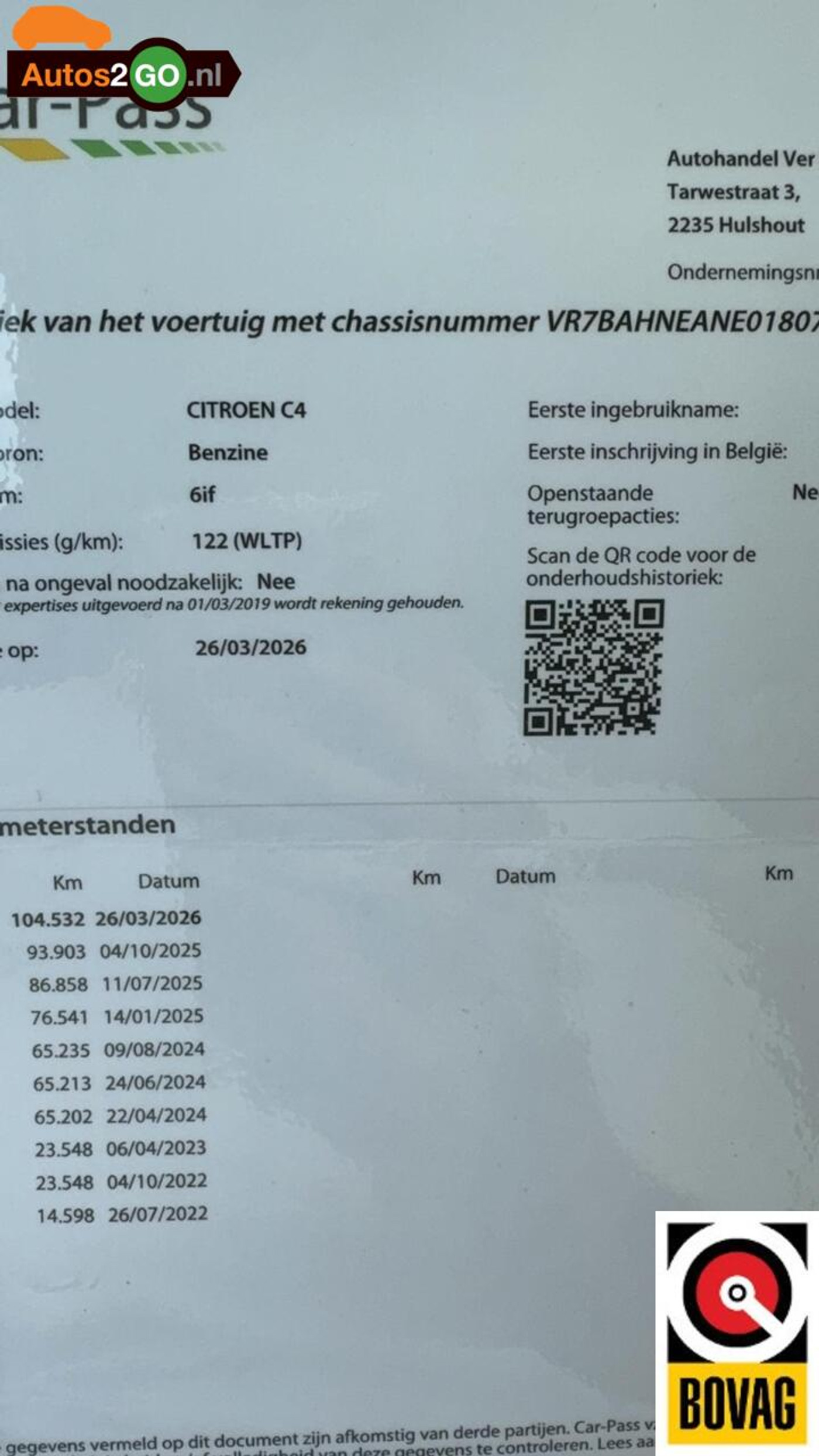 Foto van Citroen C4