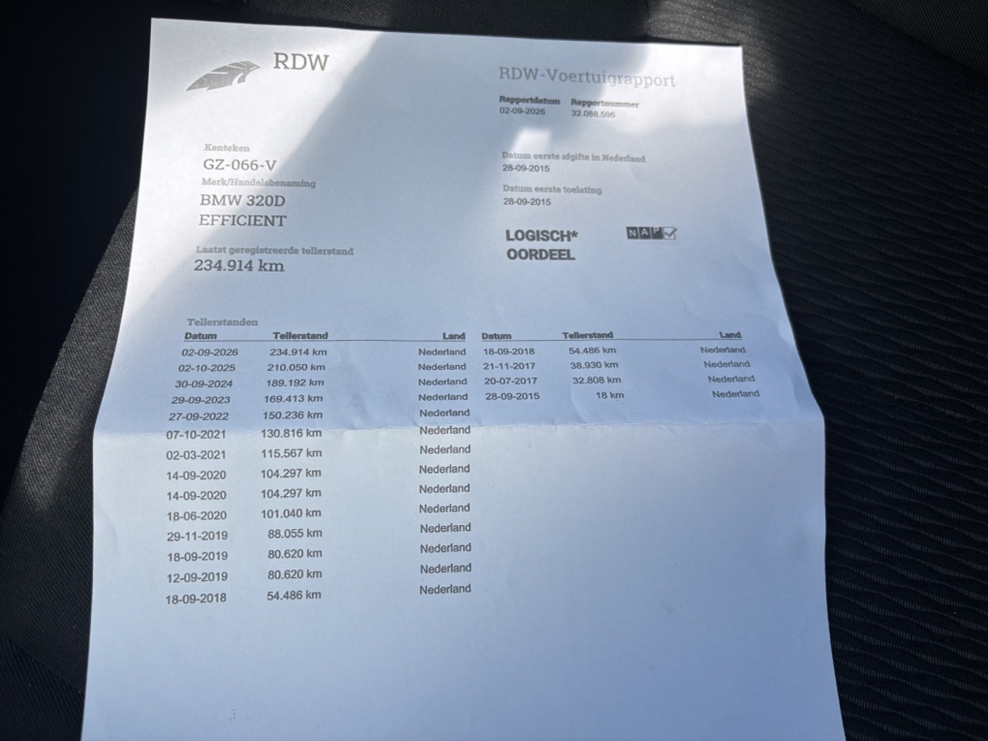 Foto van BMW 320d Efficient Dynamics