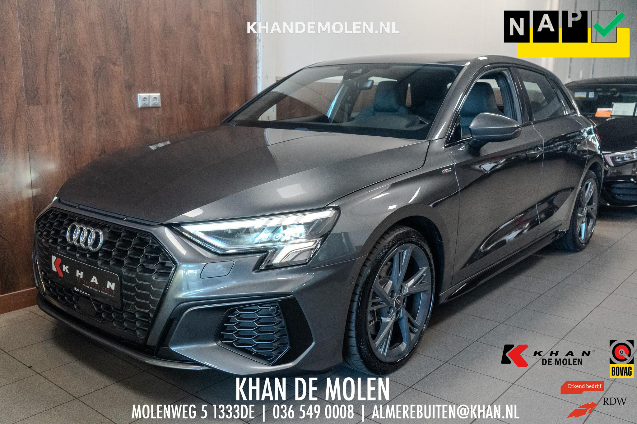 Audi A3 Sportback 30 TFSI S-Line 2021 - voorkant