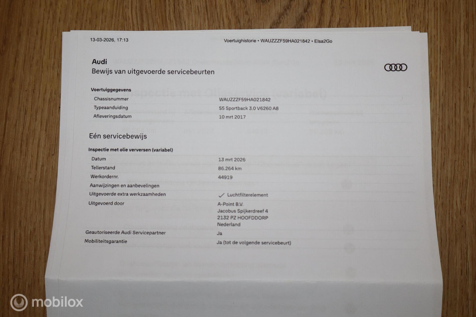 Foto van Audi S5 Sportback