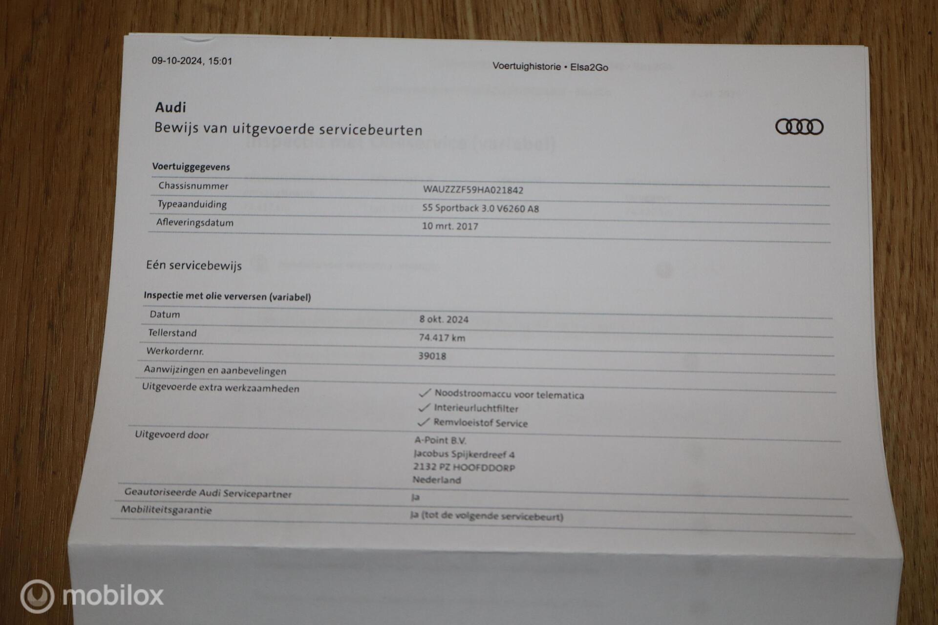 Foto van Audi S5 Sportback