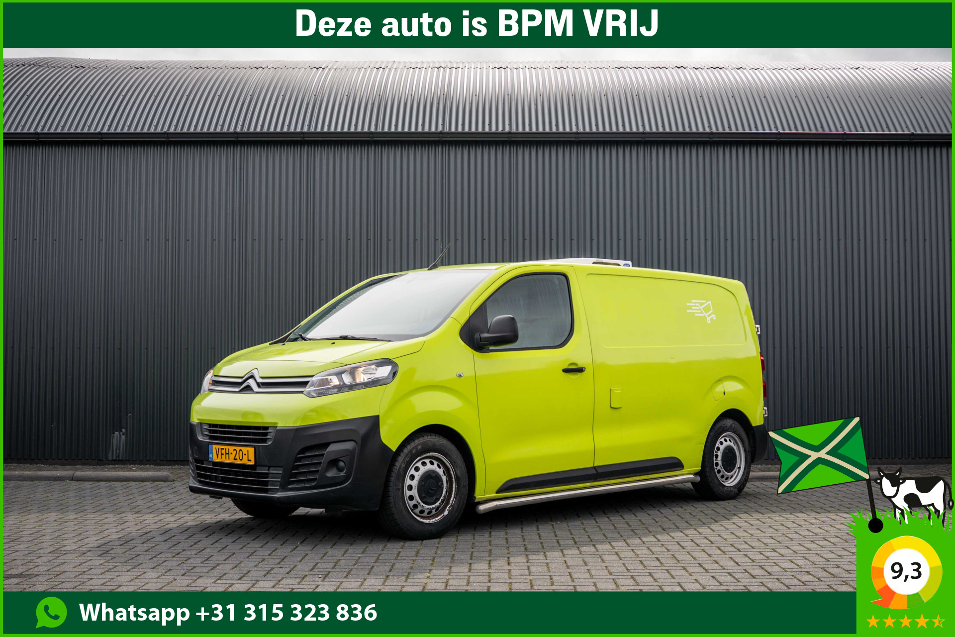 Citroen Jumpy 1.5 BlueHDi 120 | Cruise | Carrier Koeling | Airco 2020 - voorkant