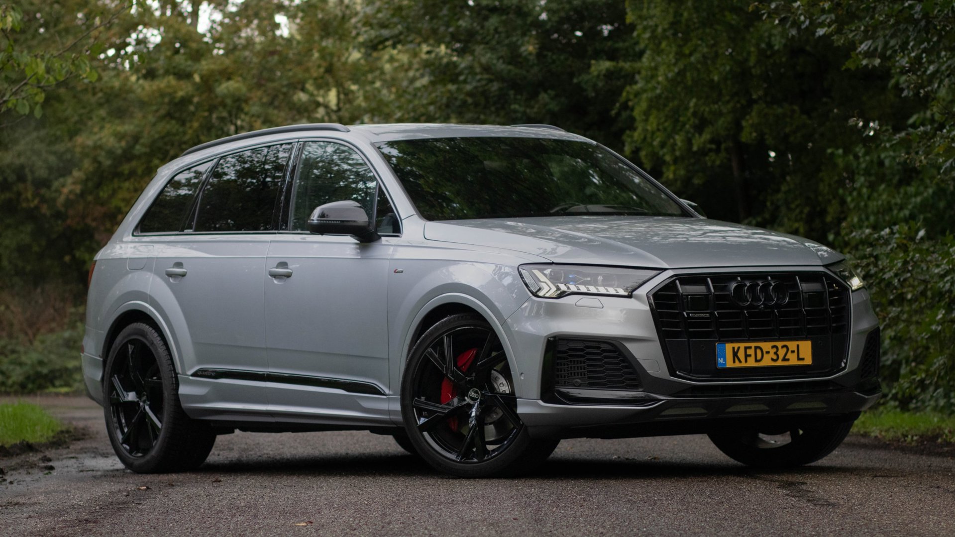 Audi Q7 60 TFSI e quattro S-Line Competition Panoramadak|RS-seats|Laser led|Massage|B&O|Camera 360°|Sfeerverlichting 2021 - voorkant