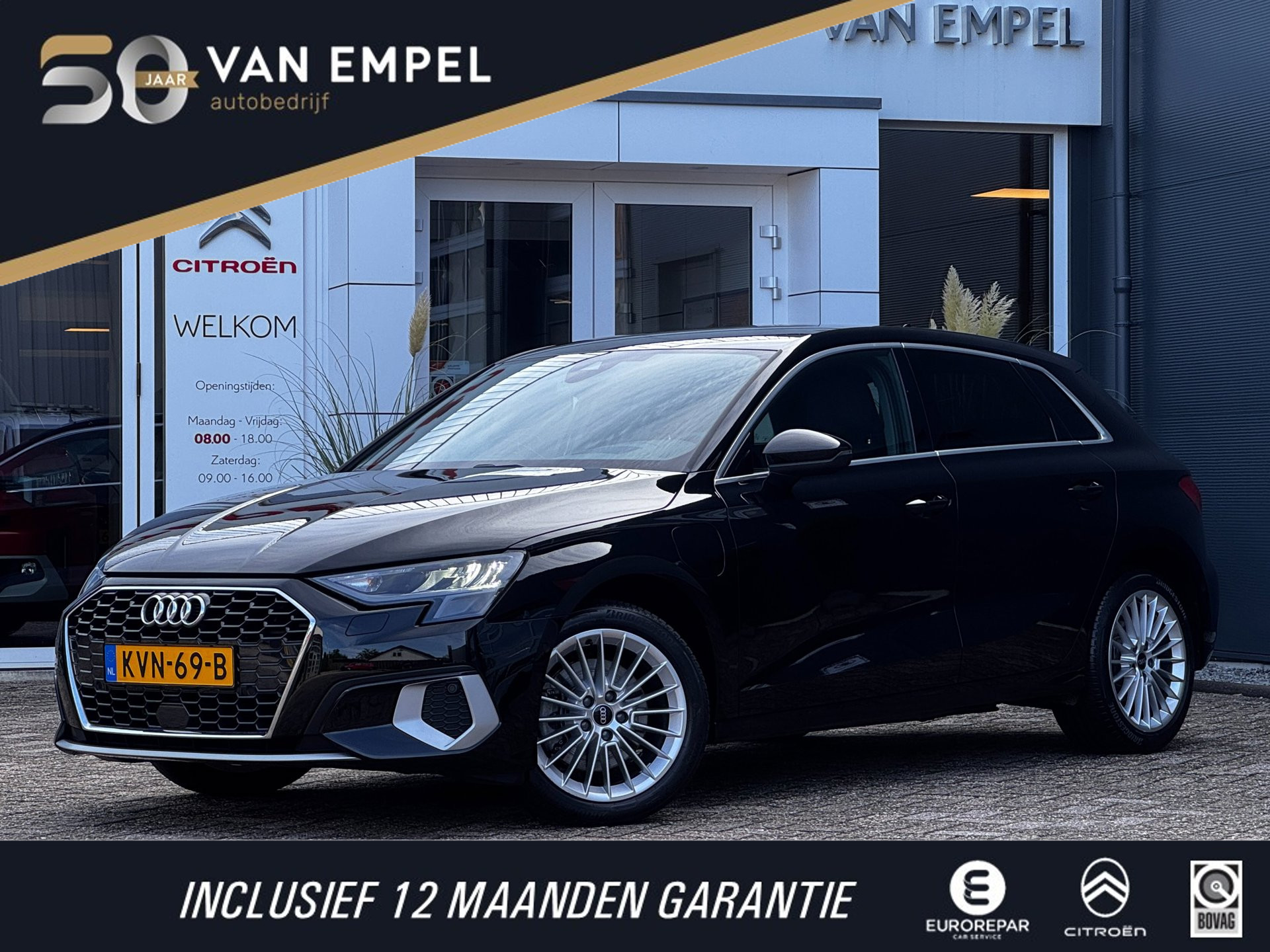 Audi A3 Sportback 40 TFSI e 204 PK Advanced edition | 93 % SOH | Camera | Stoelverwarming | Navi By App | Virtual Cockpit 2022 - voorkant
