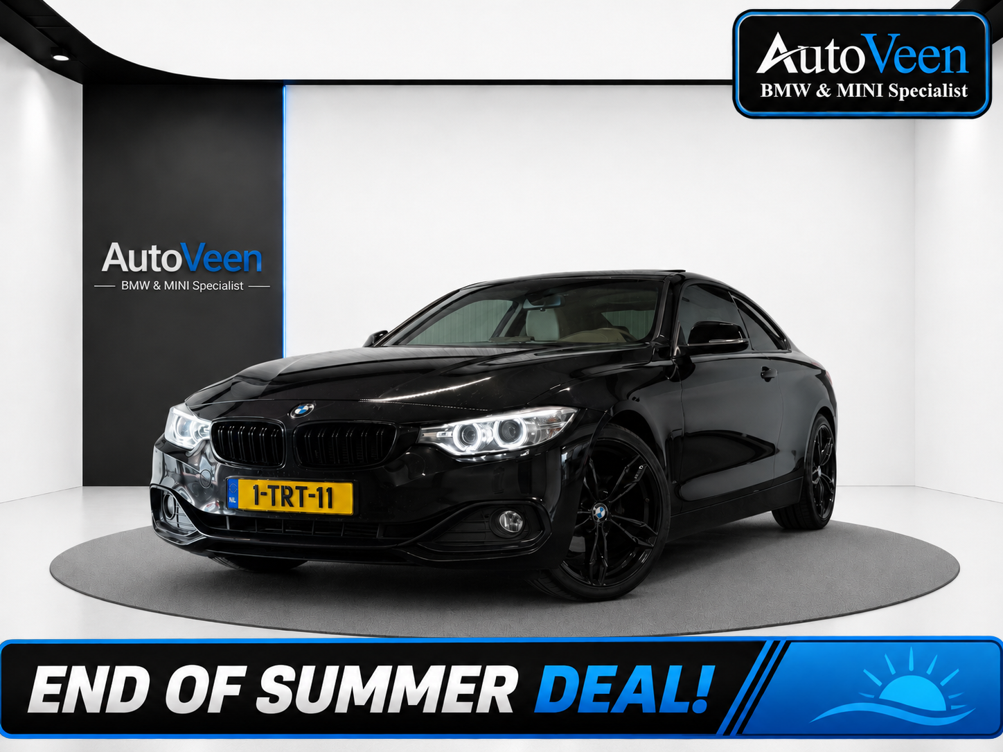 BMW 420i 420i High Executive (PANO, LED, STOELVERWARMING, LEER, DEALER ONDERHOUDEN) 2014 - voorkant