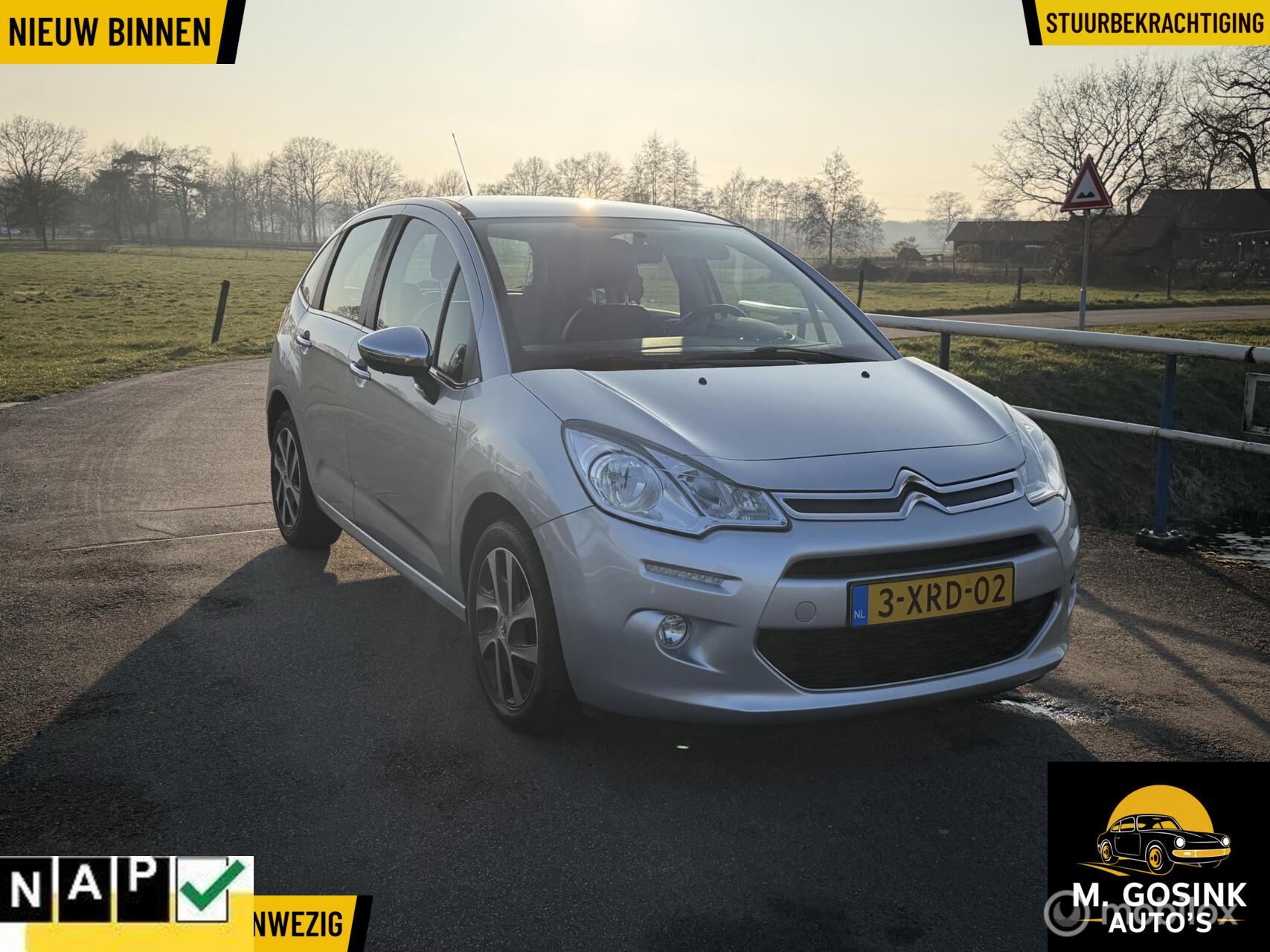 Citroen C3 1.0 VTi 74401 Km Nap Clima Trekhaak Apk 2014 - voorkant