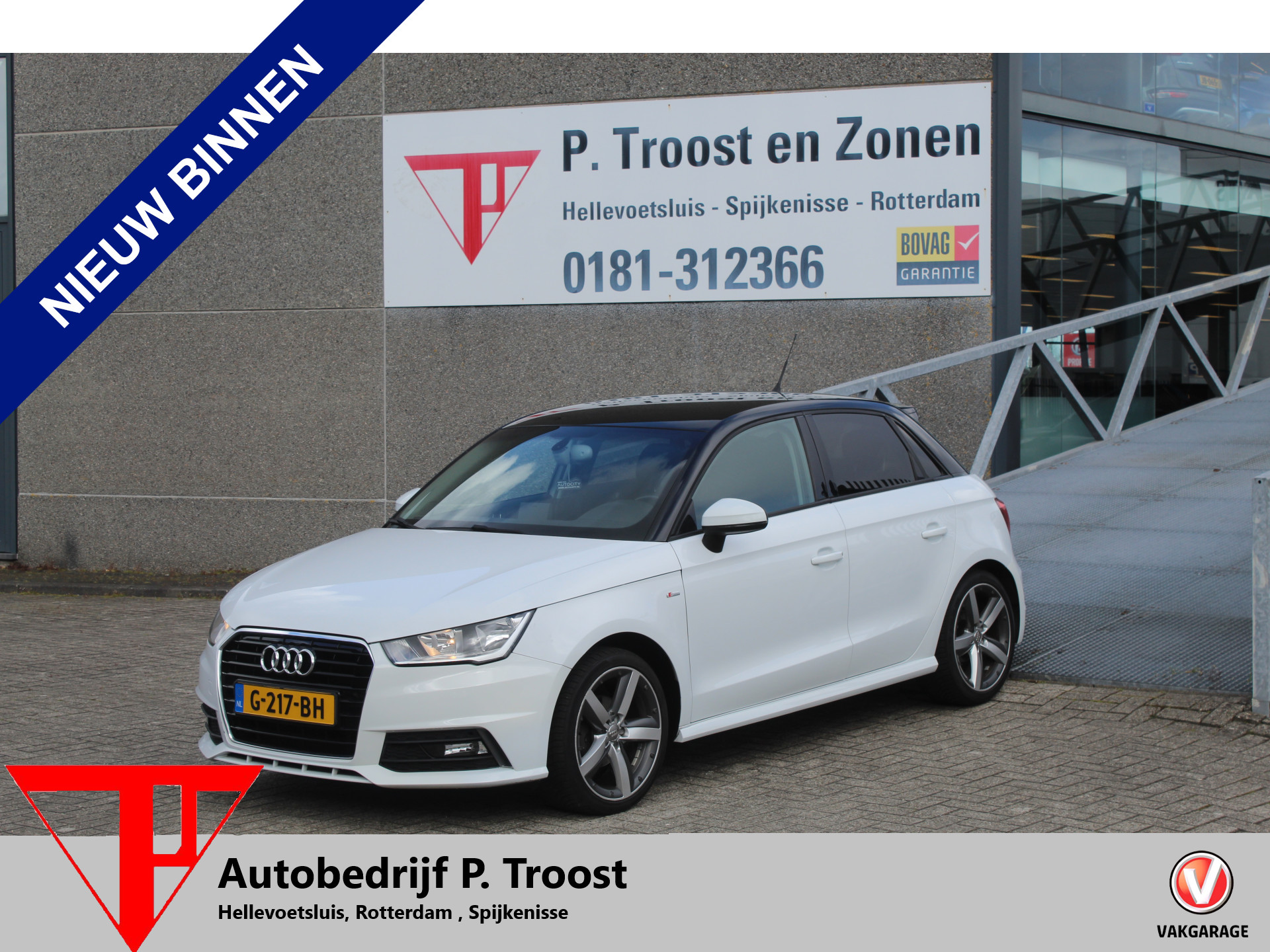 Audi A1 Sportback 1.0 TFSI S-Line Stoelverwarming/Climate control/Bluetooth/Radio/Elektrische ramen/Licht metalen 17'' velgen/Centrale deurvergrendeling 2015 - voorkant