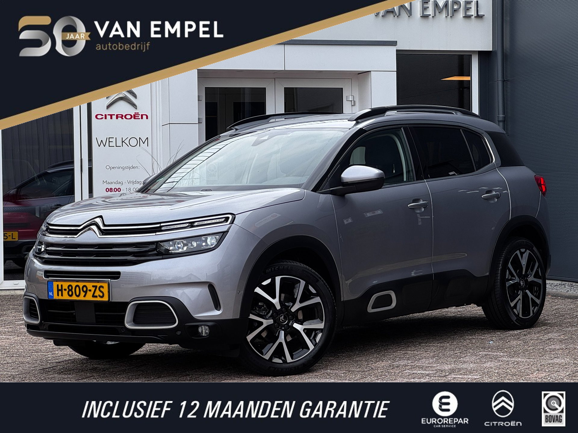 Citroen C5 Aircross 1.2 PureTech Shine | Trekhaak | NL-Auto | Leder | Camera | Elek. Achterklep | Adaptive Cruise 2020 - voorkant