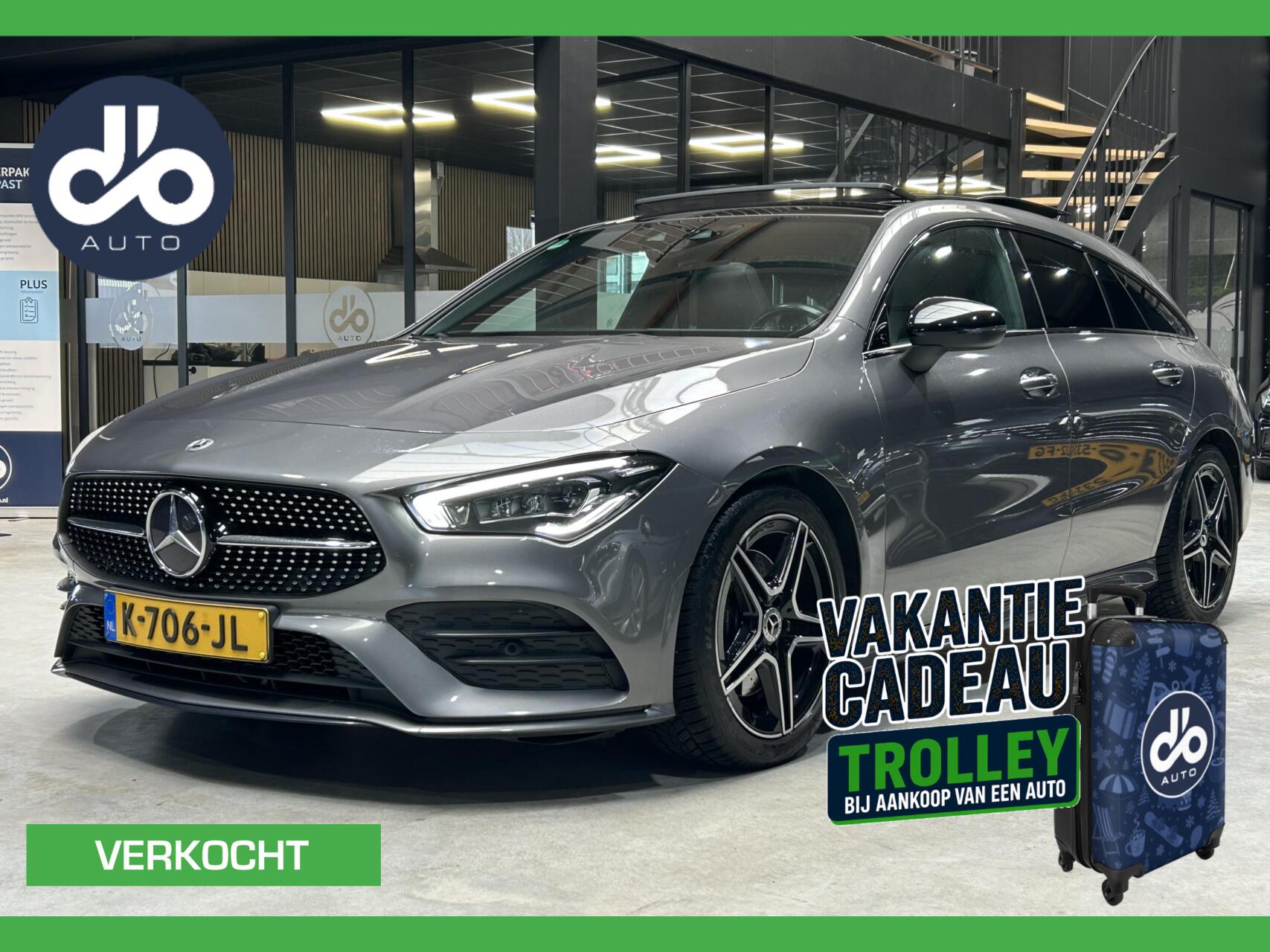 Mercedes-Benz Cla 200 200 163pk Business Solution AMG PANO DAK I NAVI + CAMERA I MEMORY STOELEN I ORG.NL + NAP + BTW 2021 - voorkant
