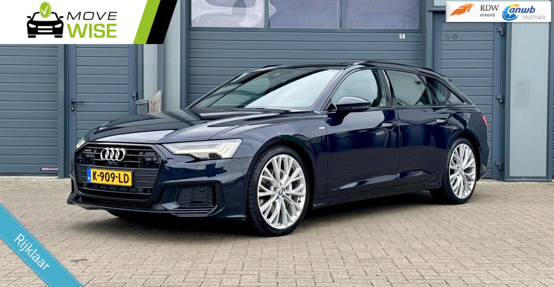Audi A6 Avant 50 TDI 286pk 6 Cil. quattro| S LINE | NIEUWE MODEL | ZEER COMPLEET | DEALERONDERHOUDEN | TREKHAAK | 2018 - voorkant
