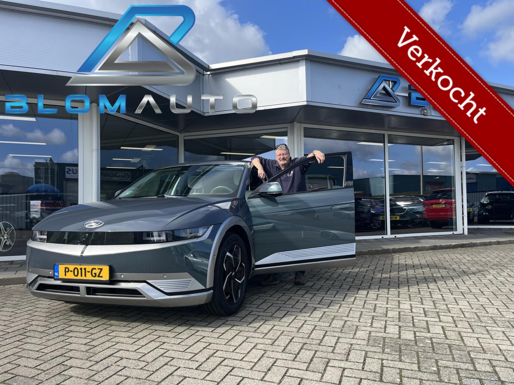 Hyundai Ioniq5 Lounge SOH100% KEYLESS+TREKHAAK+STOELKOELING 2021 - voorkant