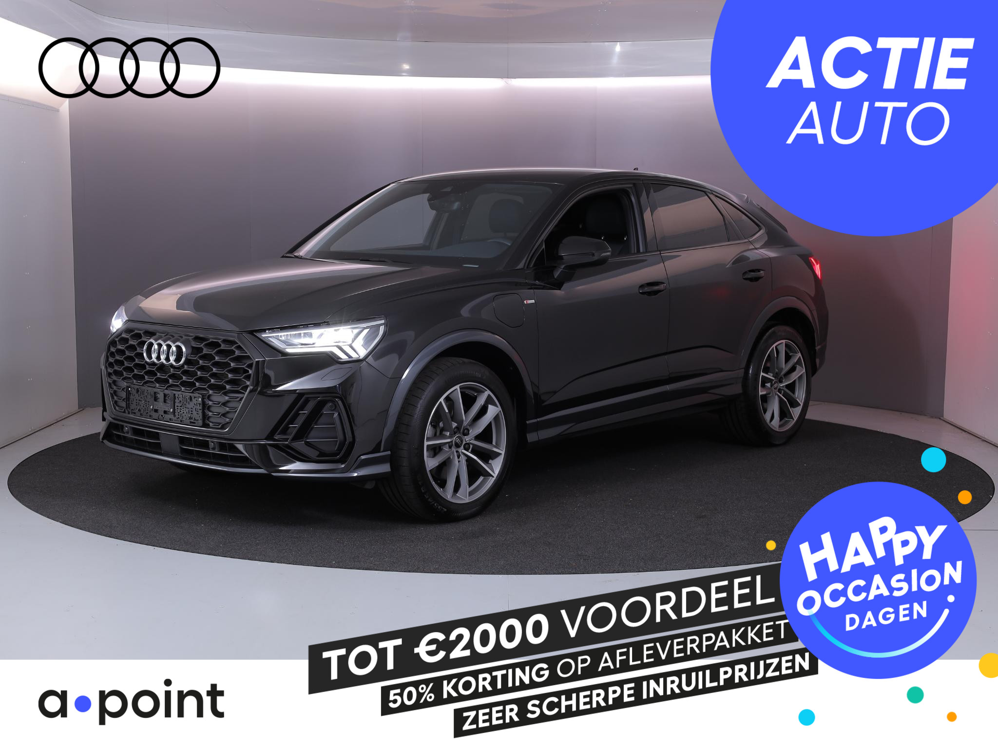 Audi Q3 Sportback E-tron 45 TFSI e S Edition 2023 - voorkant