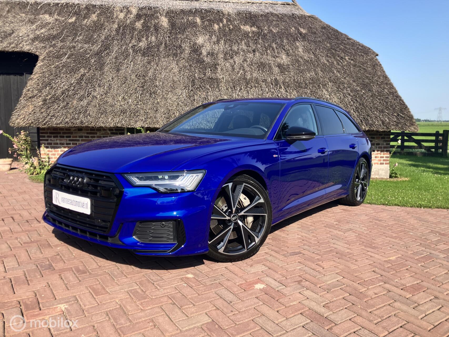 Audi A6 Avant 50 TFSI-e Quattro 2x S-Line RS 21" Ultra Blauw 2022 - voorkant