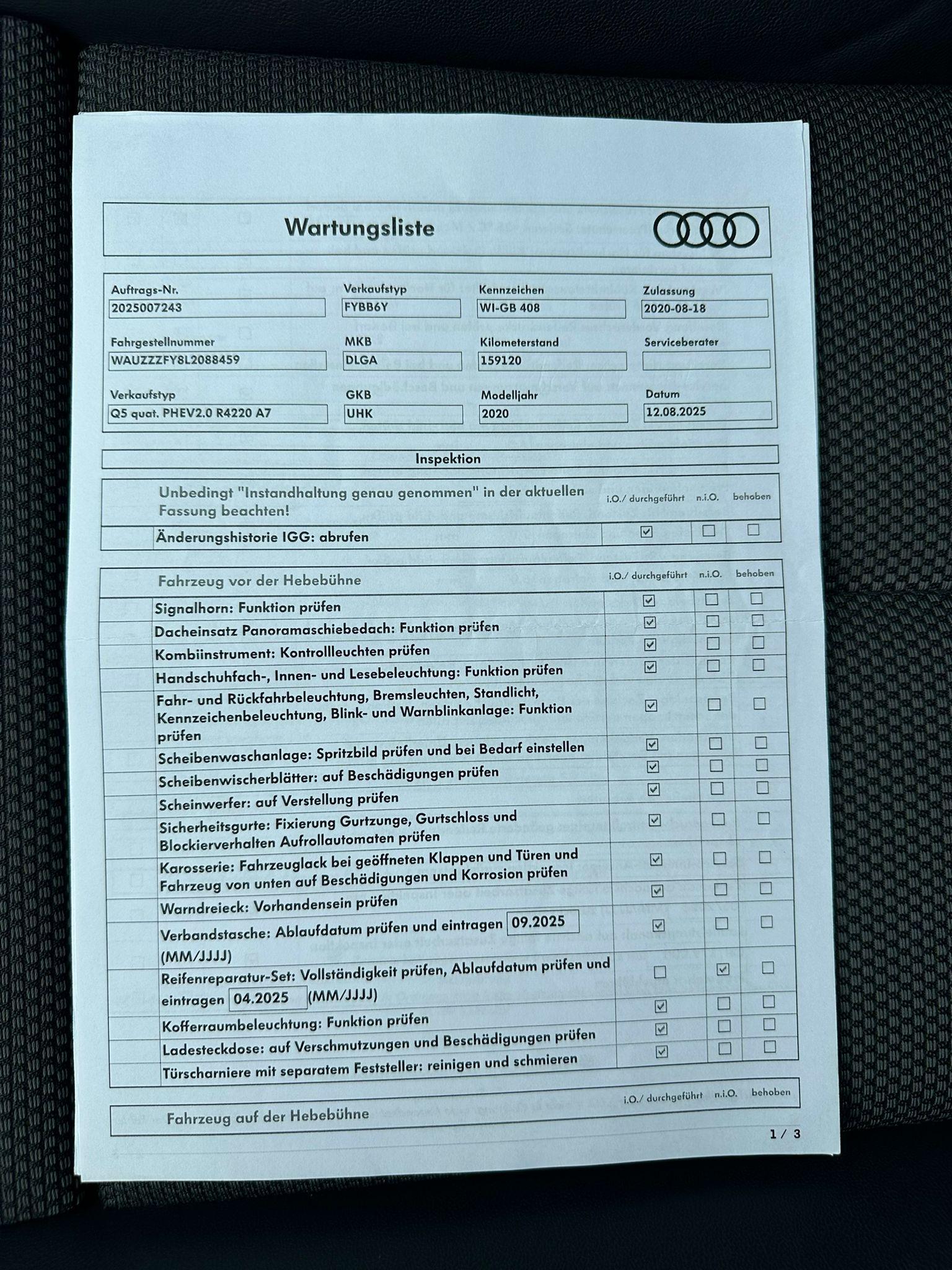 Foto van Audi Q5 50 TFSI E
