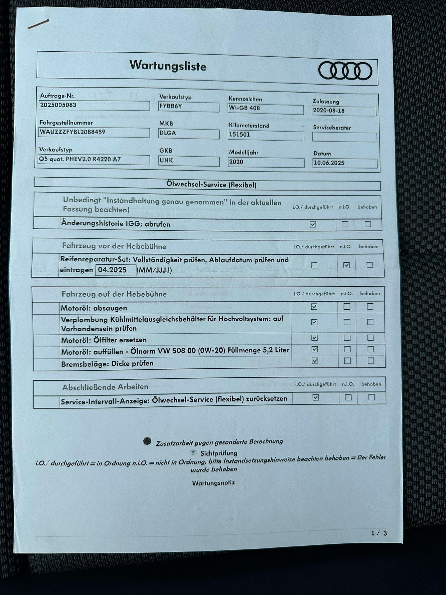 Foto van Audi Q5 50 TFSI E