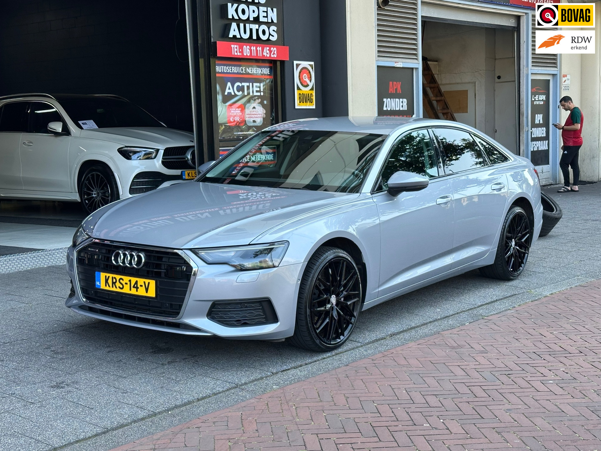 Audi A6 Limousine 50 TFSI e quattro Business edition Aut Leer Navi Clima Camera Carplay PDC 2021 - voorkant
