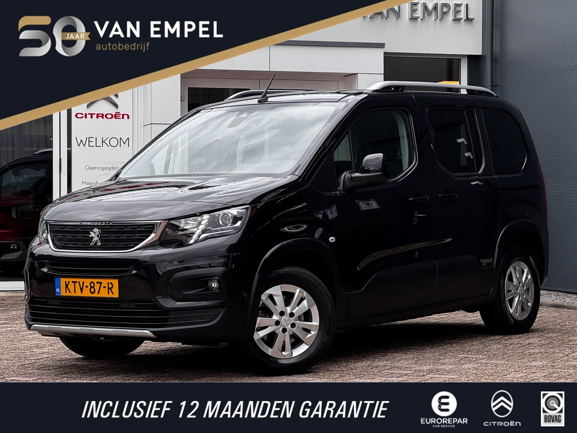Peugeot Rifter 1.2 PureTech Allure | Automaat | Trekhaak | Distributieriem vervangen| Camera | Climate Control 2021 - voorkant