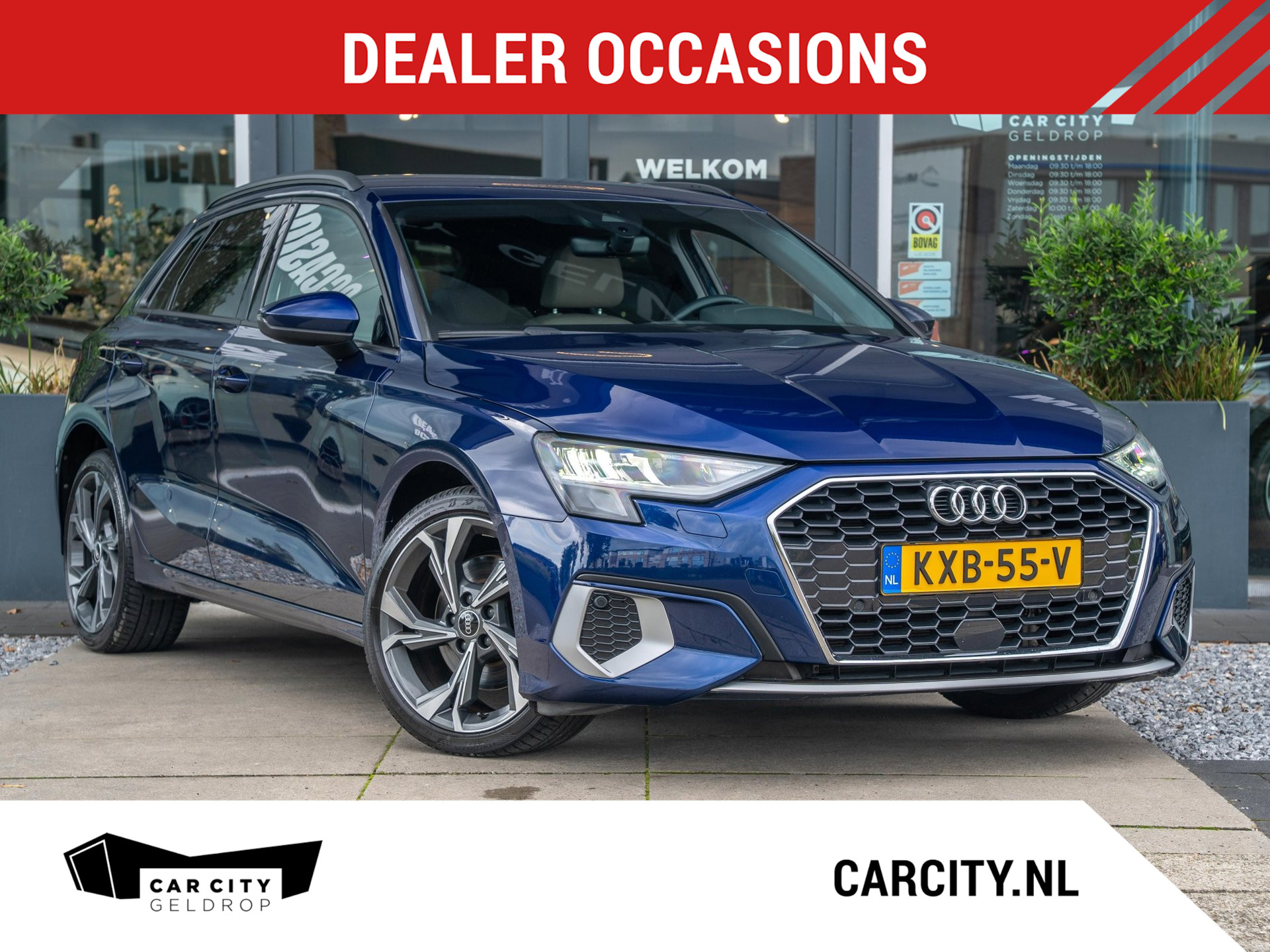 Audi A3 Sportback 40 TFSI e 204pk PHEV Advanced | Lederen bekleding | Stoelverwarming | B&O 2021 - voorkant
