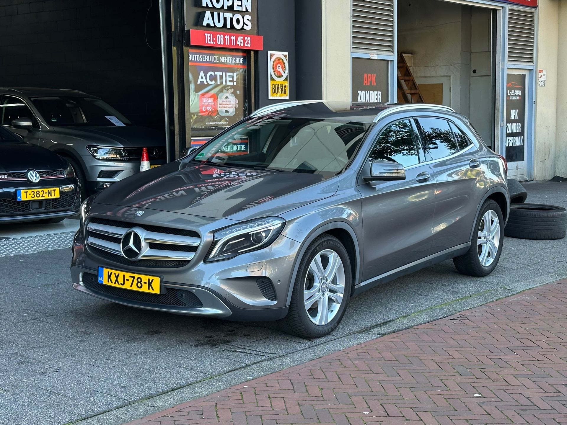 Mercedes-Benz Gla-klasse 200 Edition 1 Automaat Leer Navi Clima 2014 - voorkant