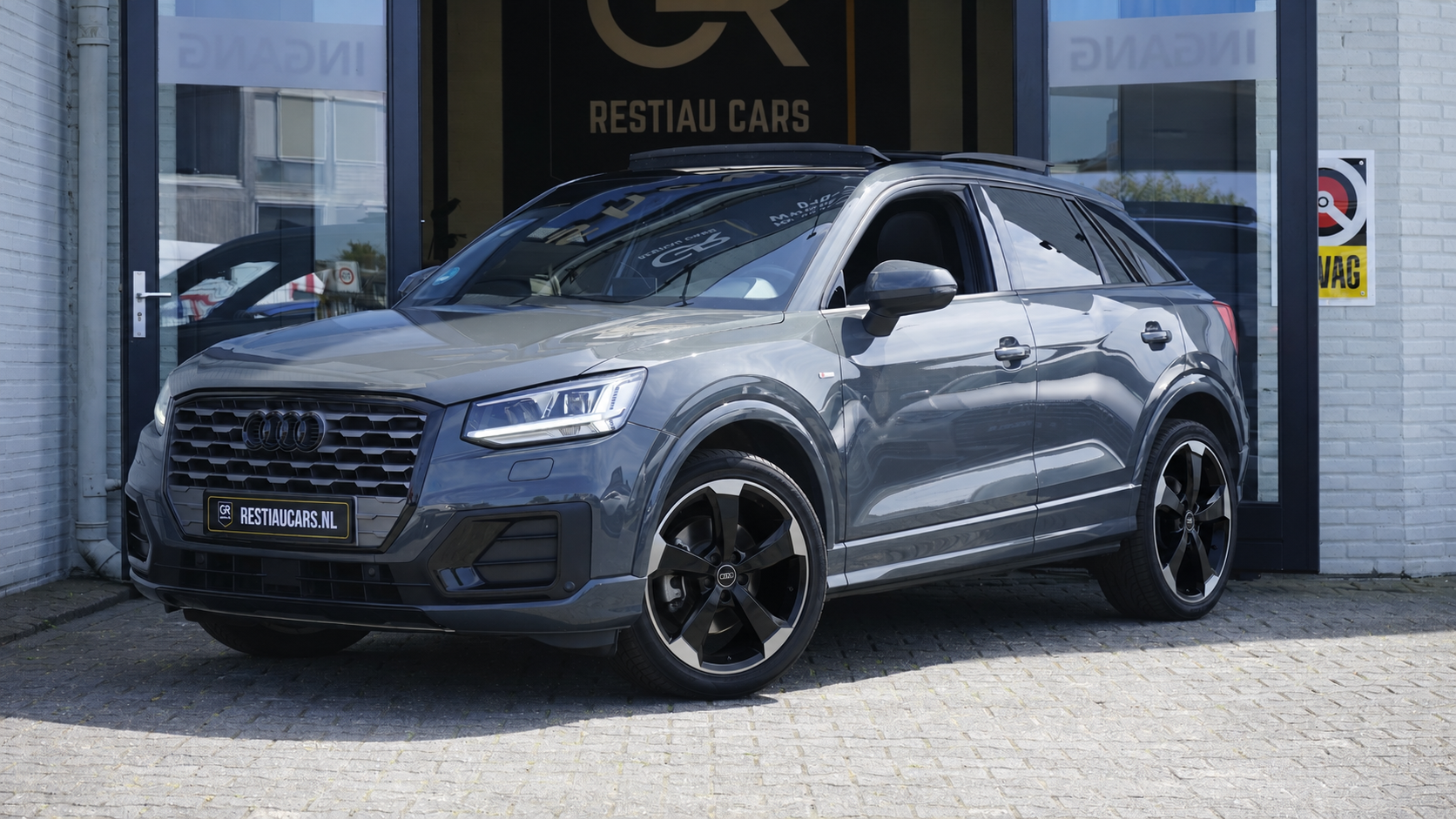 Audi Q2 35 TFSI 1.4 S-Line AUTOMAAT-AUDI SOUND-CAMERA-CLIMA-FULL LED-KEYLESS-NAVIGATIE-PANORAMA-STOELVERWARMING 2018 - voorkant