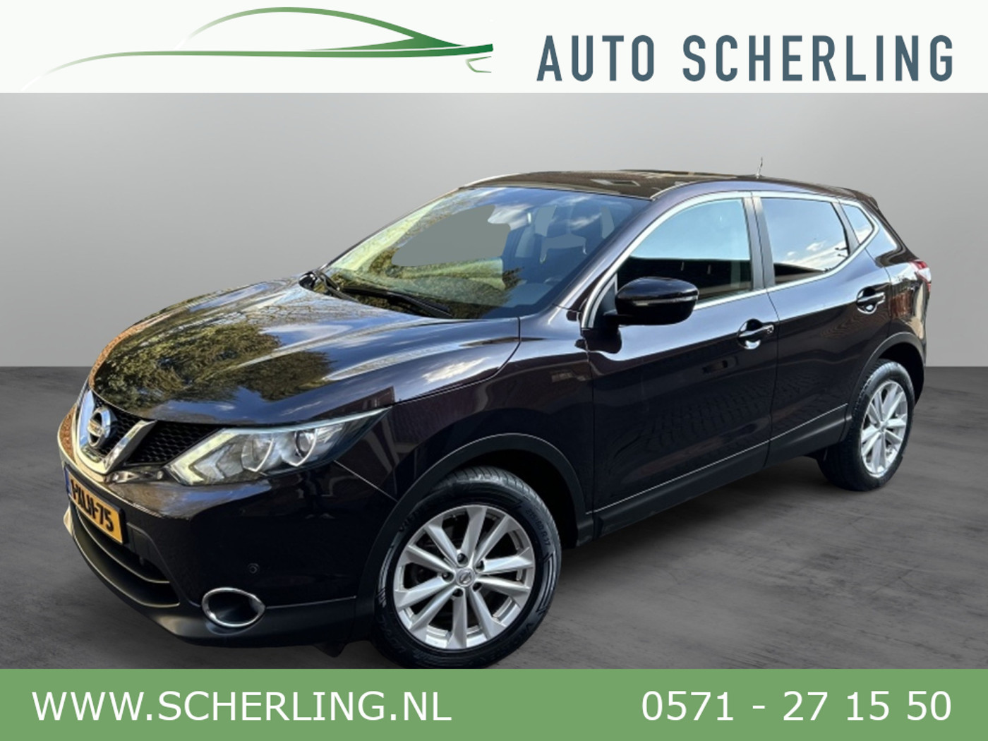 Nissan Nissan Qashqai 1.2 Navi, Panoramadak, Camera, Keyless 2014 - voorkant