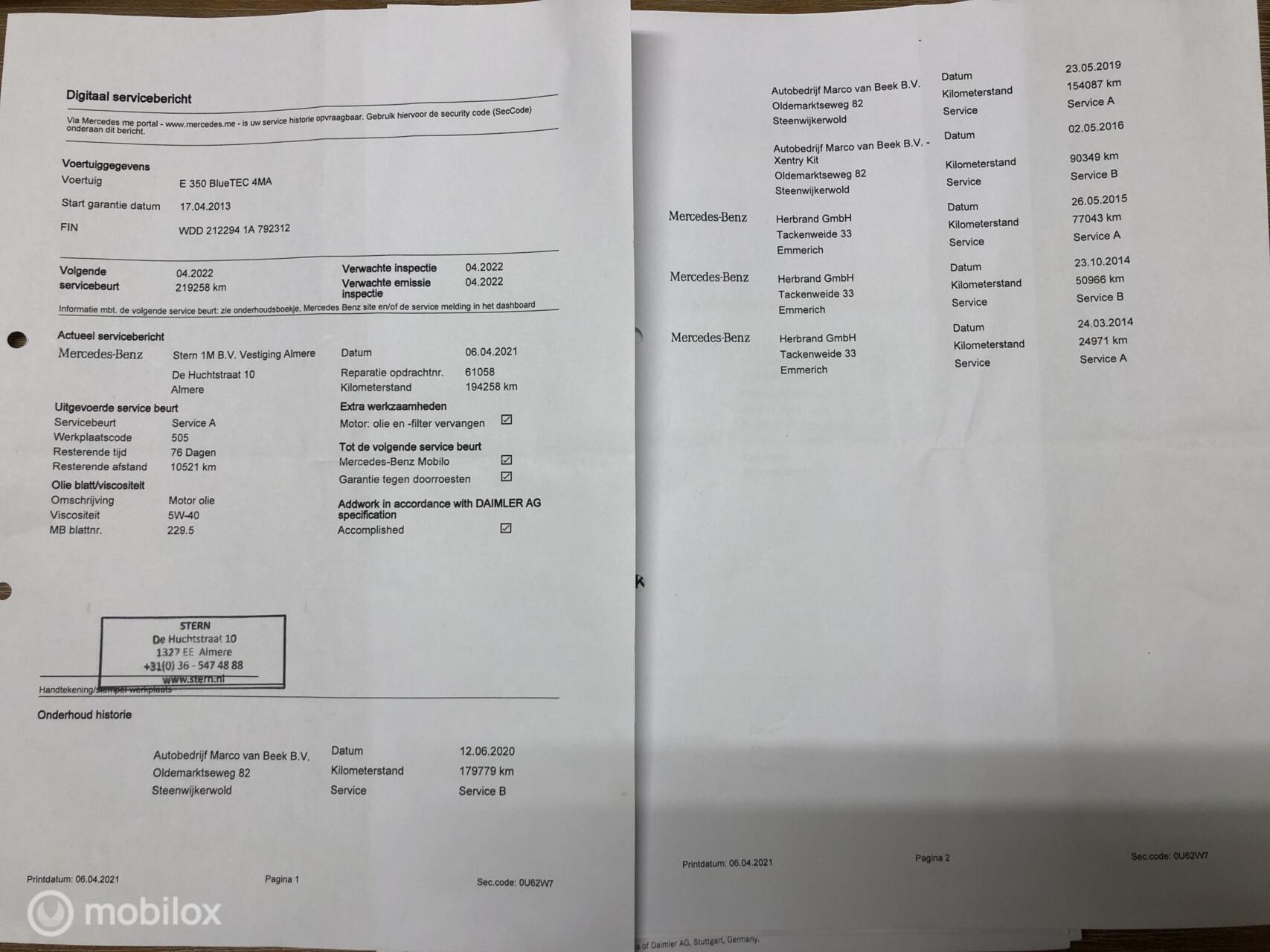 Foto van Mercedes-Benz E 350 Bluetec 4Matic