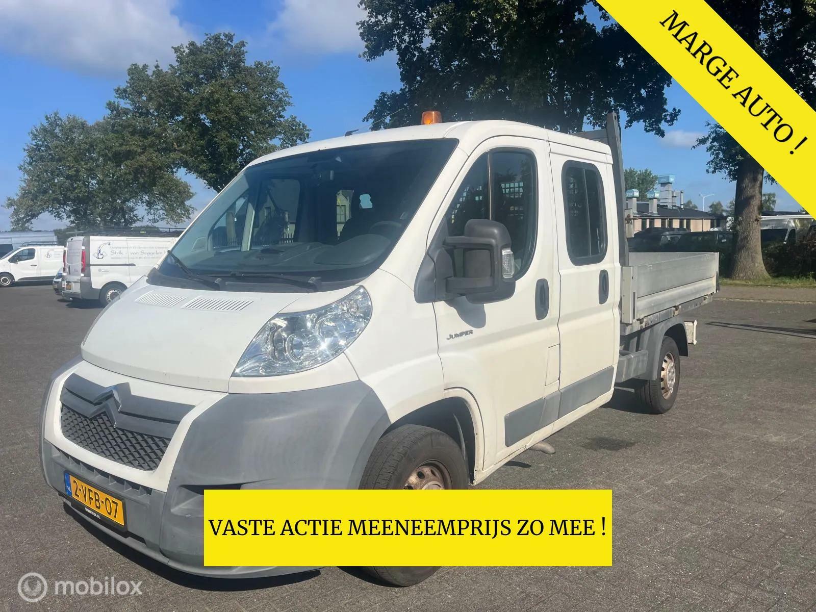 Citroen Jumper 33 L2 PUDC 2.2HDI 120 Dubbele cabine open laadbak, N.A.P. 2009 - voorkant