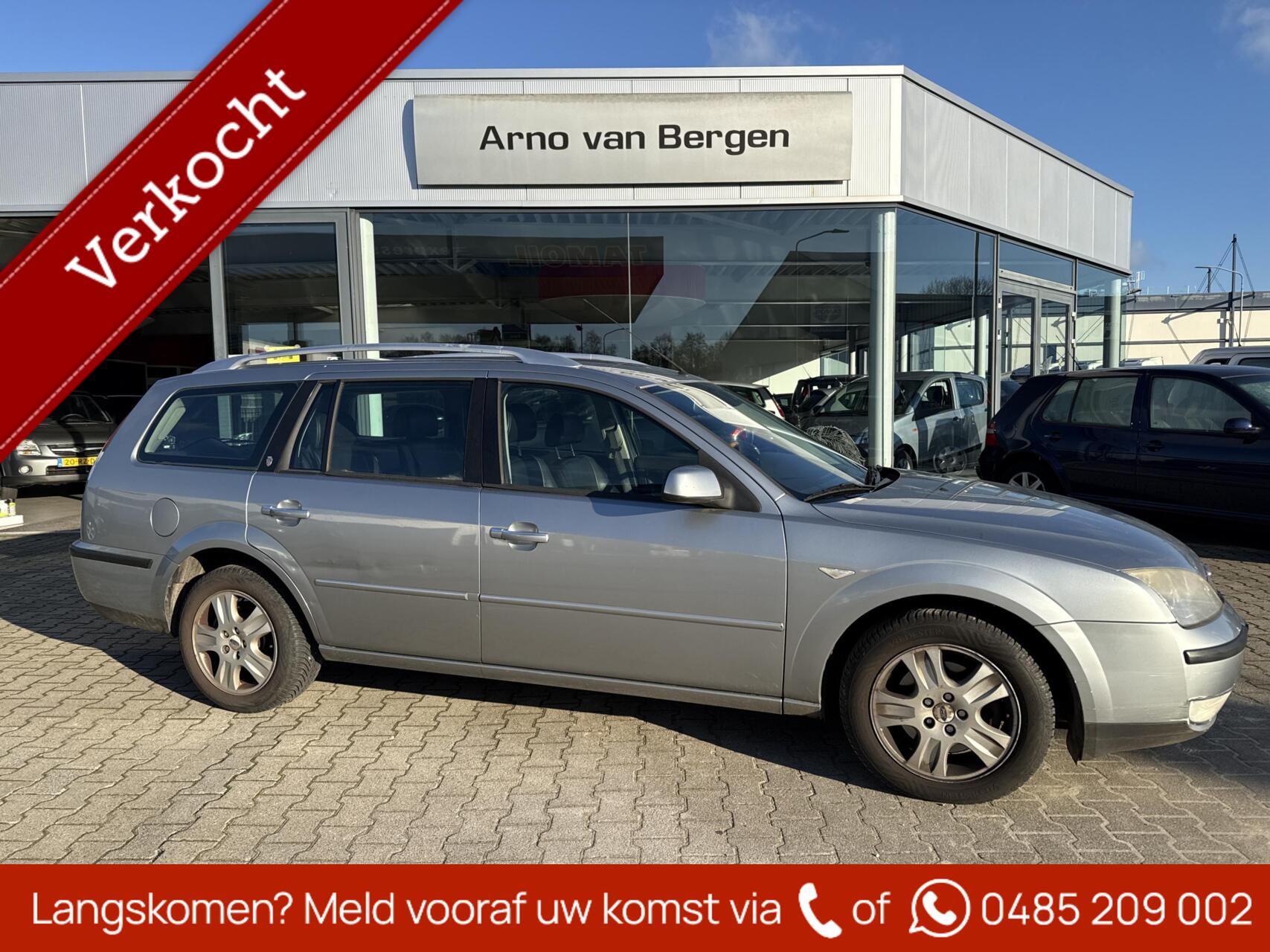 Ford Mondeo 2.0-16V Futura, AUTOMAAT, climatronic, cruisecontrol, half leder, trekhaak, rijdt perfect ! 2004 - voorkant