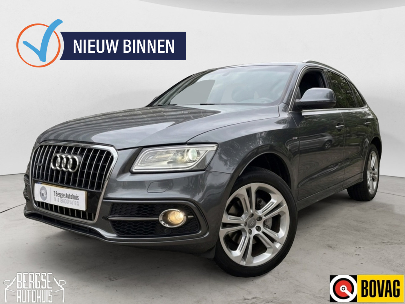 Audi Q5 2.0 TFSI Quattro S-Line Aut. CARPLAY CRUISE LED 2014 - voorkant