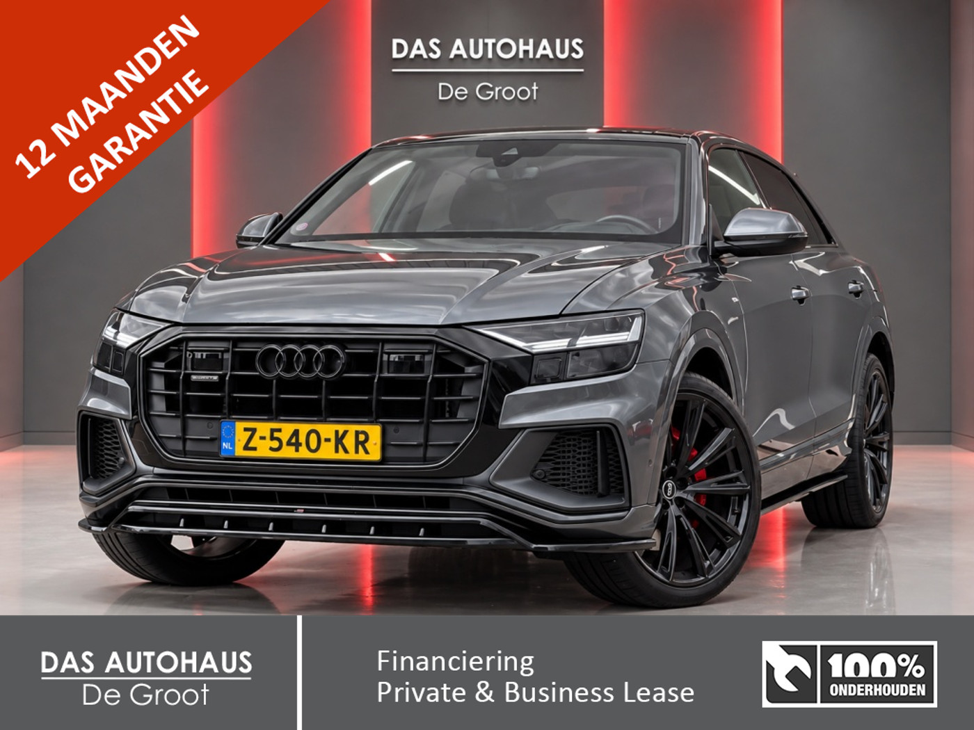 Audi Q8 55 TFSI E 55 TFSIe Proline S 381pk Tiptronic Quattro 2021 - voorkant