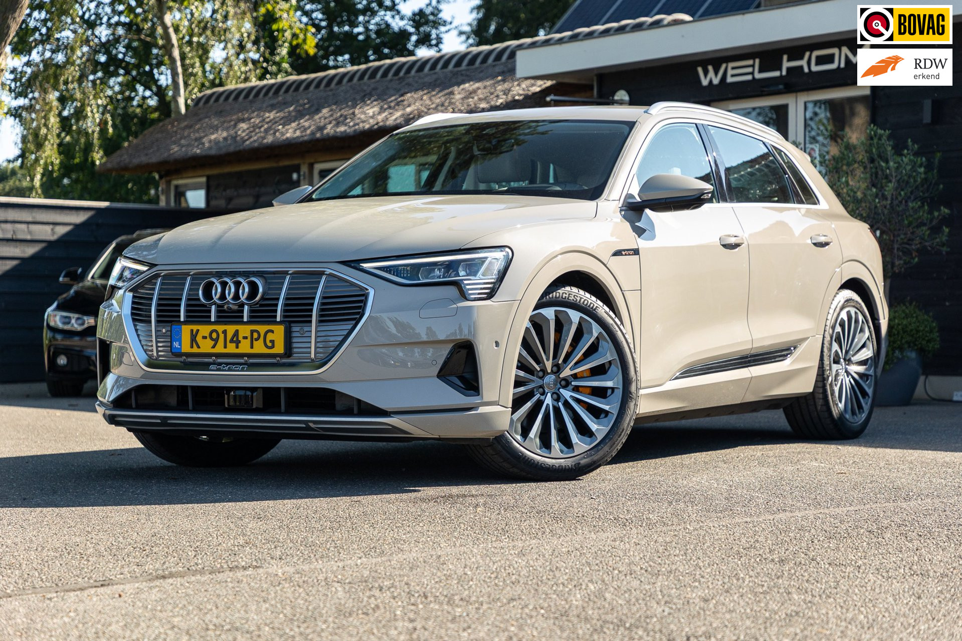 Audi Audi E-tron E-tron 55 quattro advanced Pro Line Plus 95 kWh Soh 95% I Siambiege I Luchtvering I Stoelkoeling & verwarming I B&O 2019 - voorkant