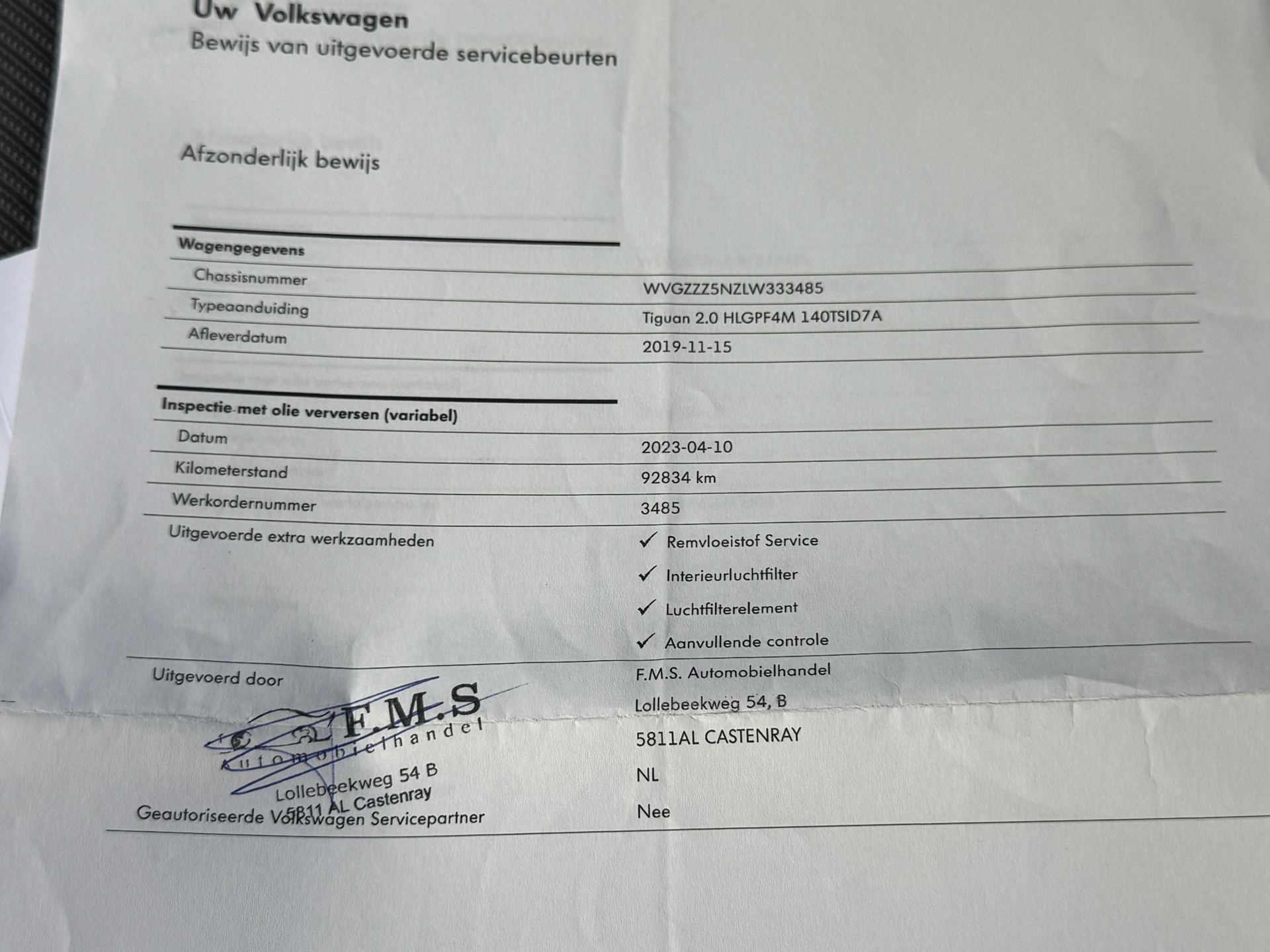Foto van Volkswagen Tiguan