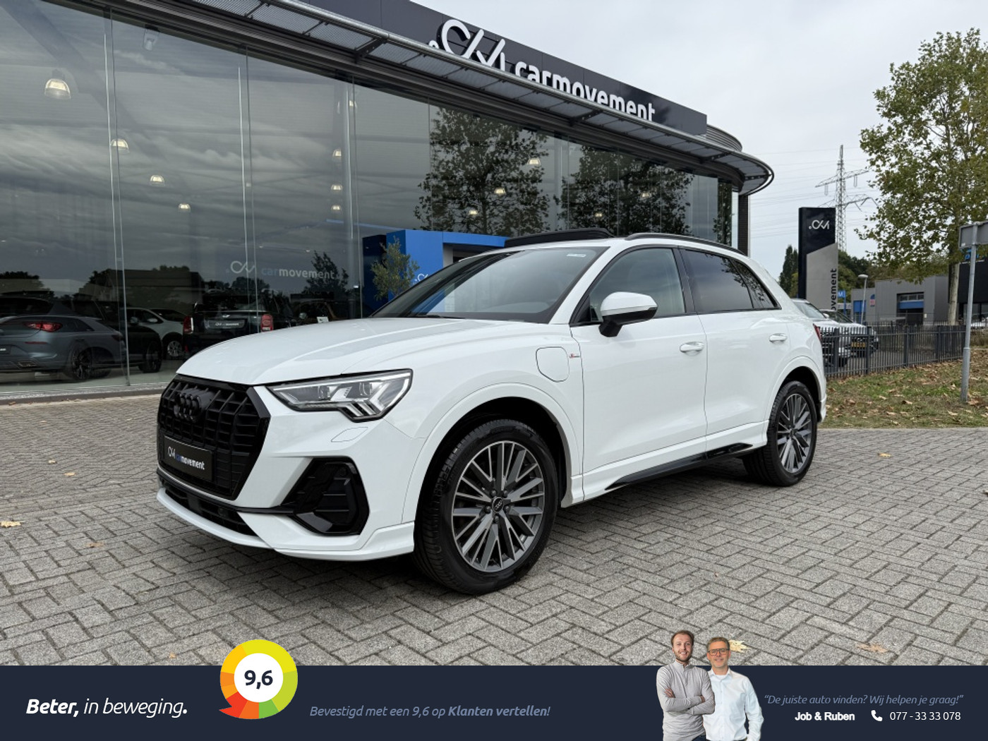 Audi Q3 45 TFSI e S-Line I Pano I Black Optik I Matrix I Camera I MMi Navi I 20 Inch 2022 - voorkant
