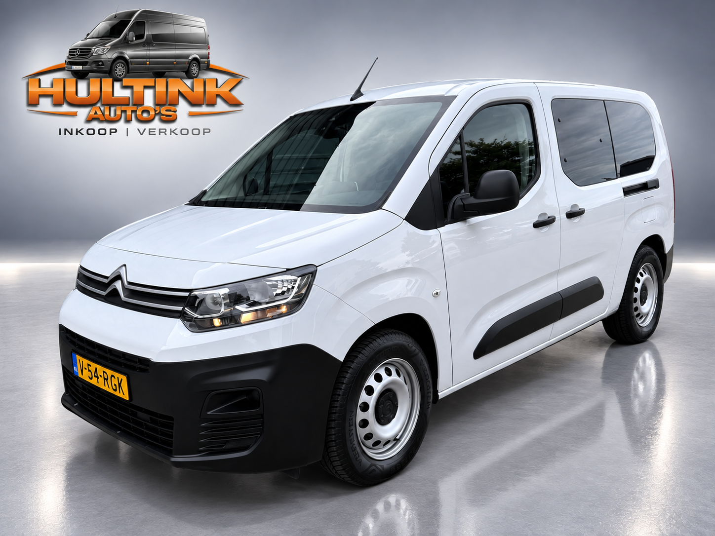 Citroen ë-berlingo L2 Grijs Kenteken Full Electrisch 50 kWh SoH 93% 2022 - voorkant