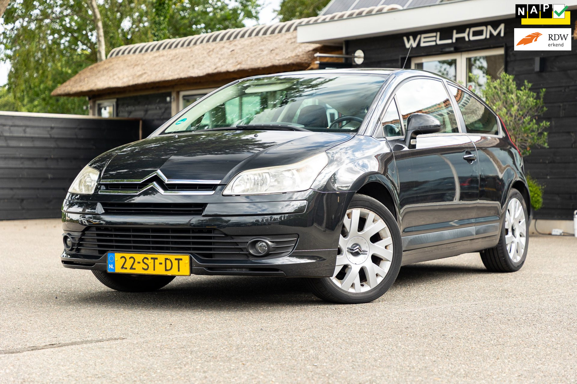 Citroen C4 1.6-16V VTR+ APK 1-8-2027 I Trekhaak I Subwoofer I Airco I Cruise I Meeneemprijs 2006 - voorkant